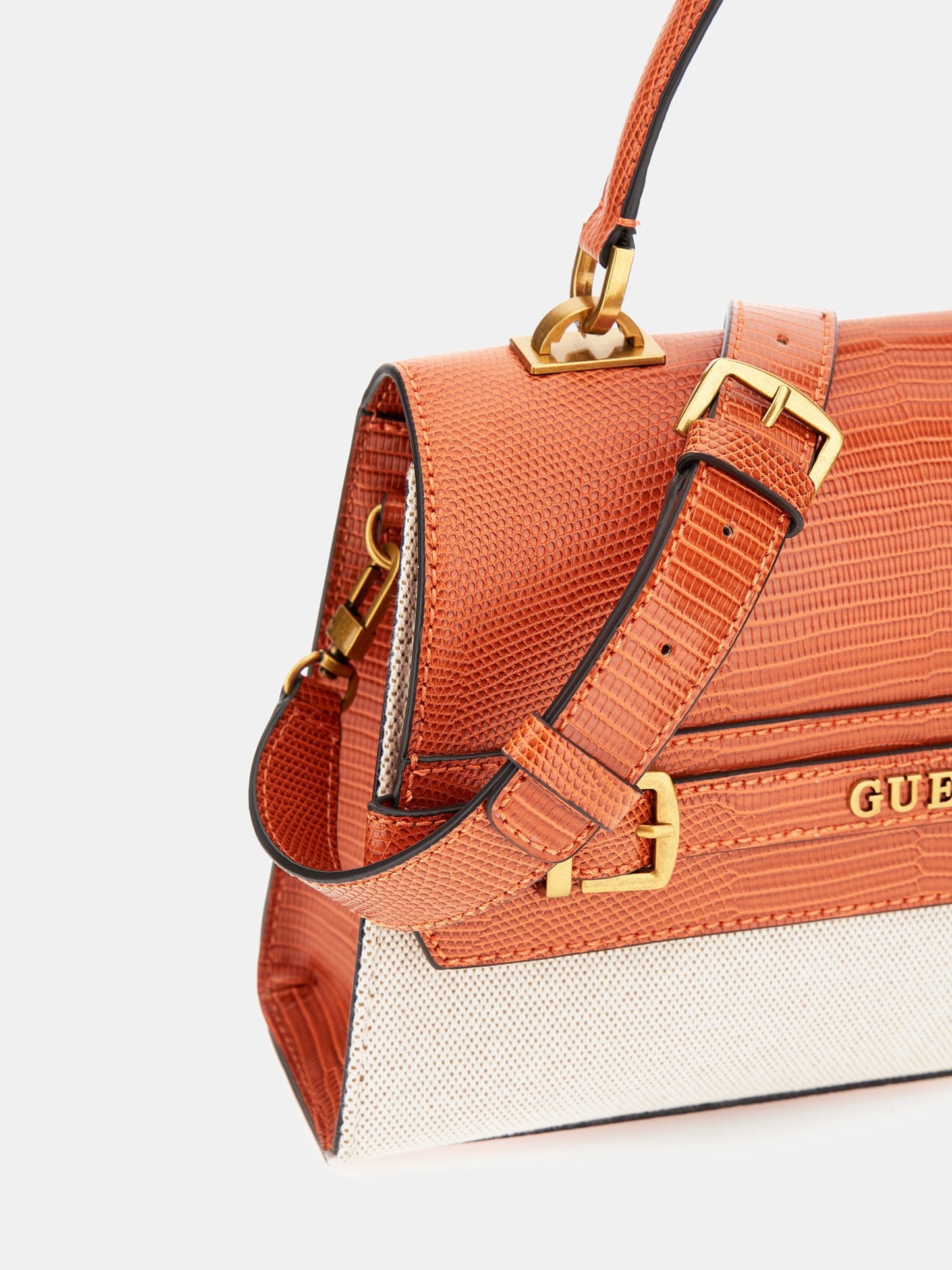 Sestri croc-look handbag