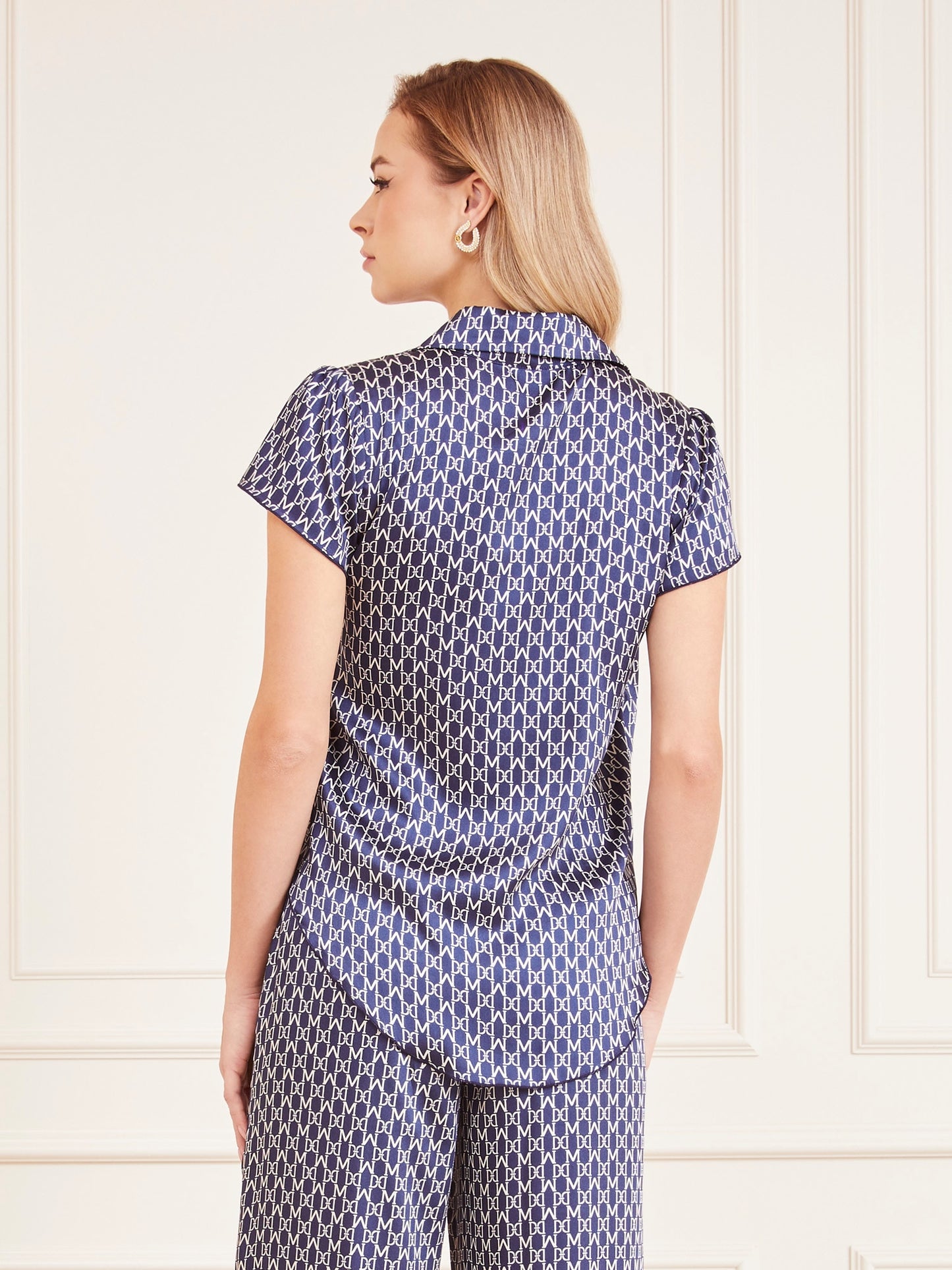 Marciano all over logo blouse