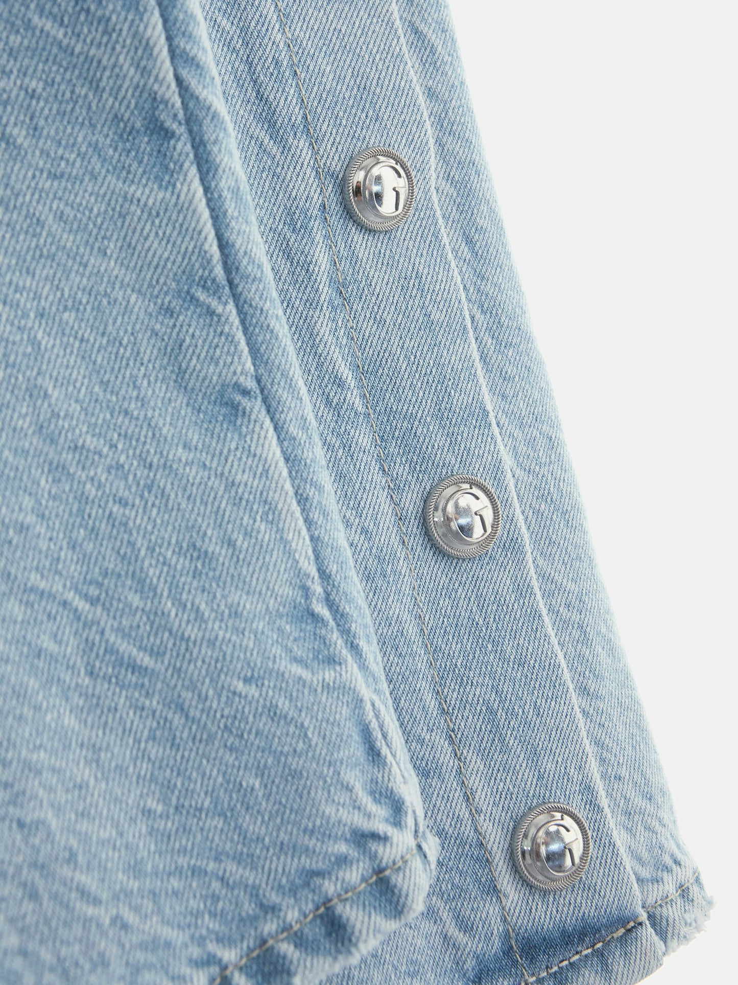 High rise wide leg denim pant