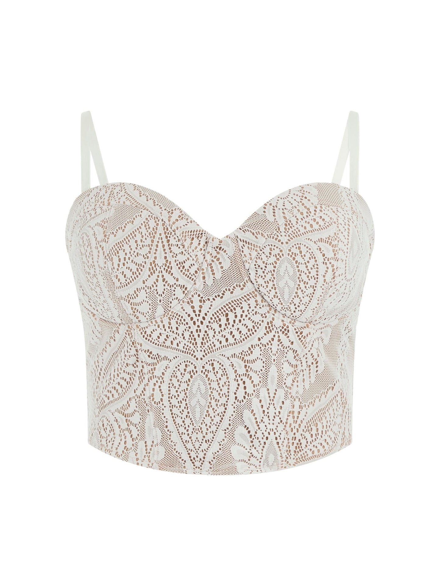 Lace bustier top
