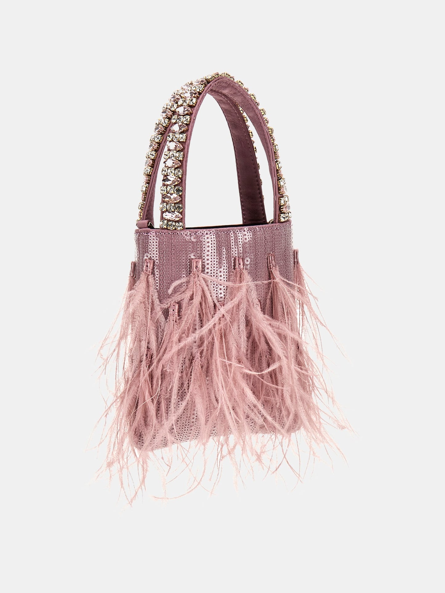 Misea feathered clutch