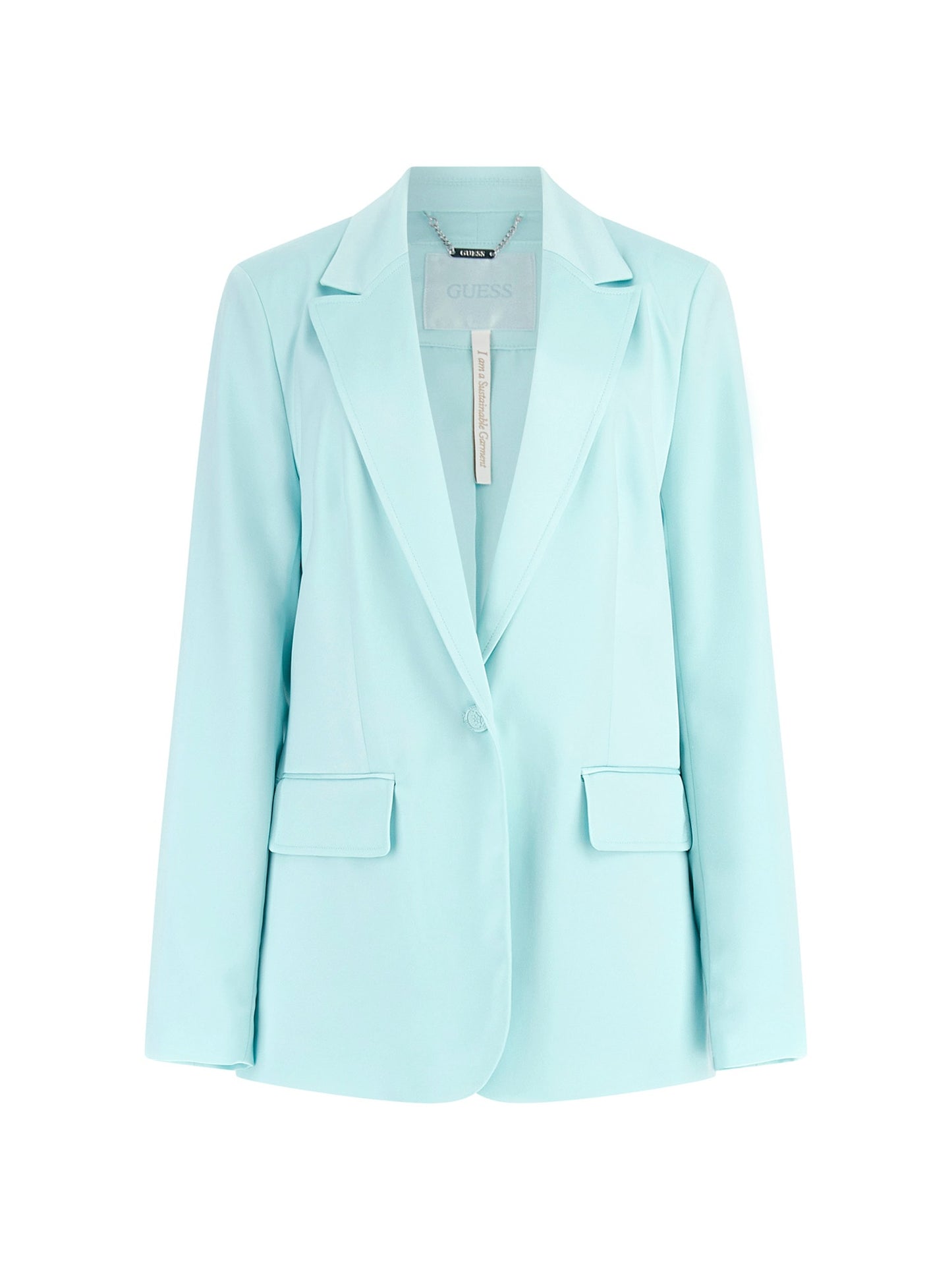 Single breasted satin blazer