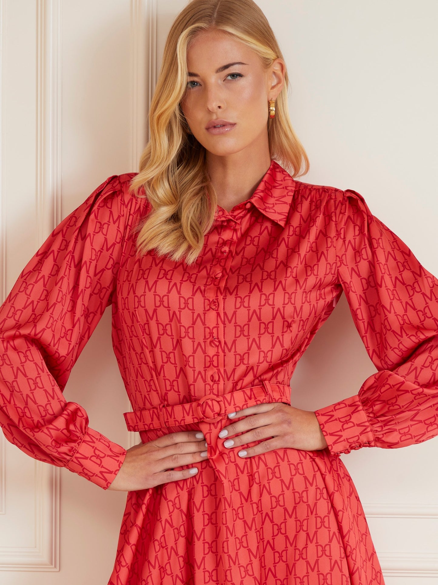 Marciano logo print mini dress