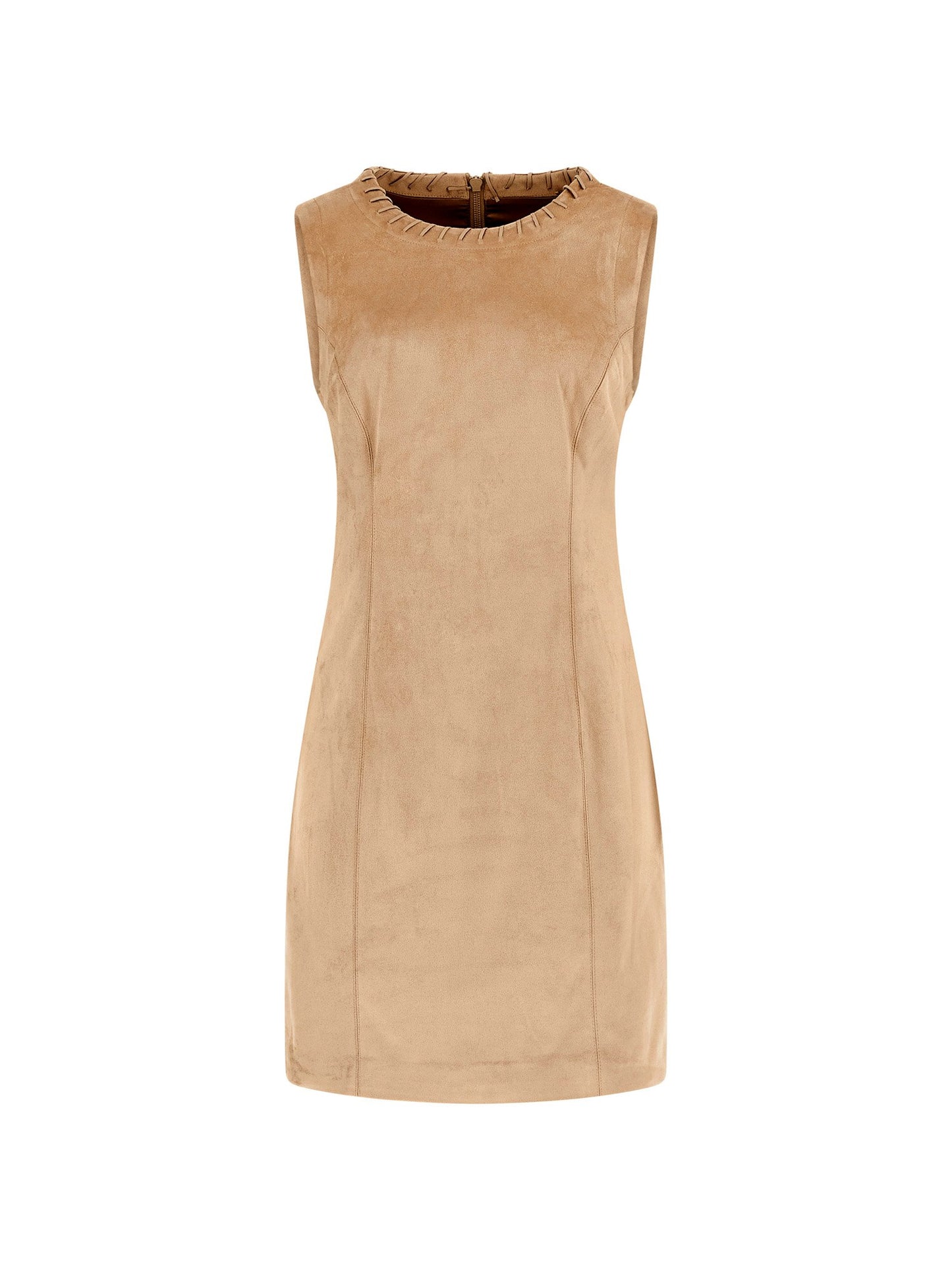 Faux suede mini dress