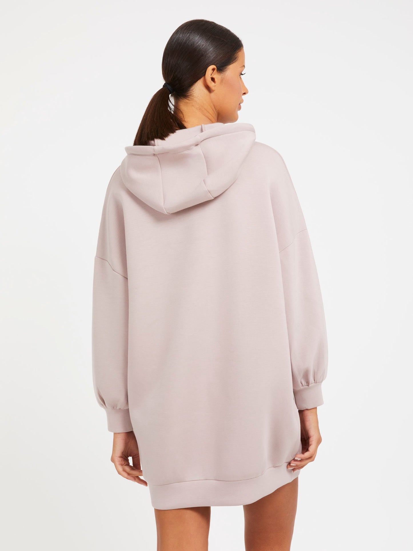 Embossed logo sweatshirt dress