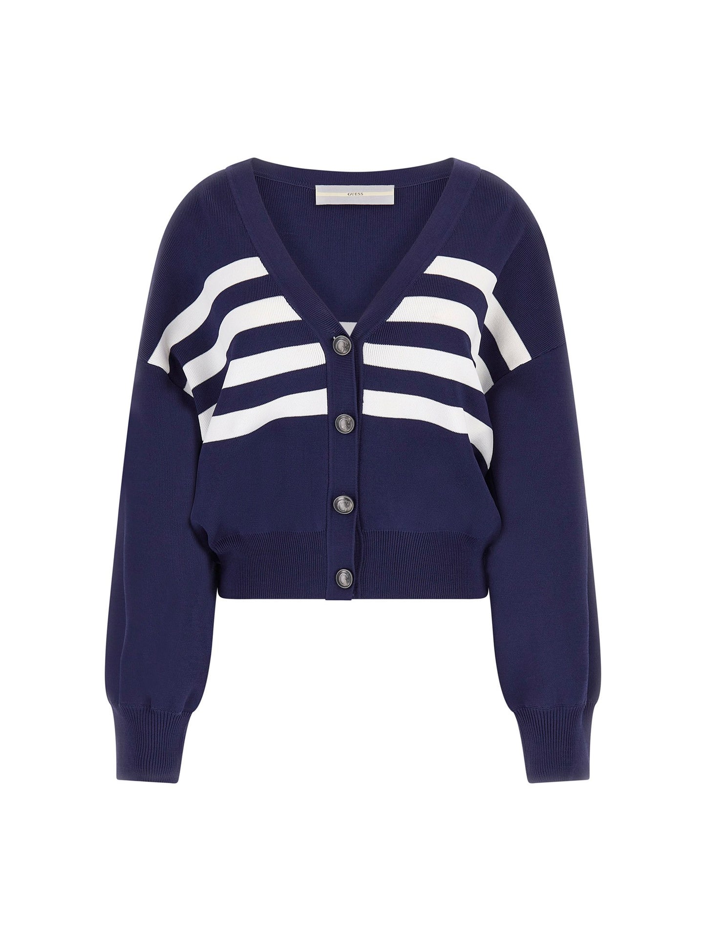 Logo embroidery cardigan