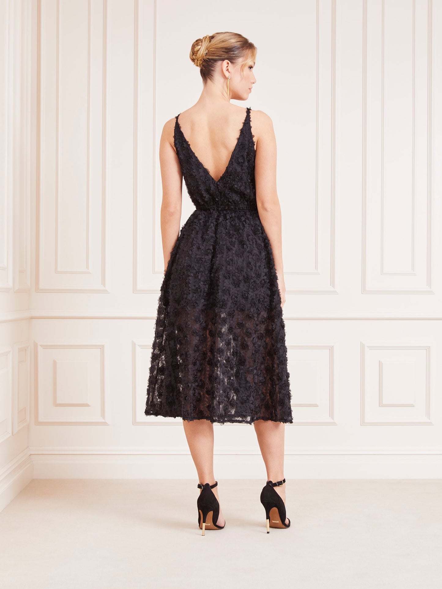 Marciano fit and flare midi dress