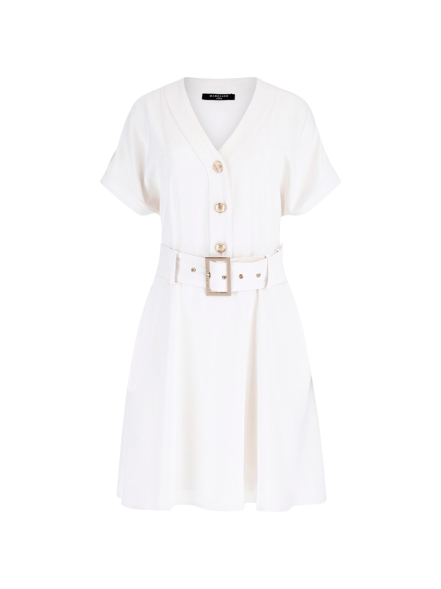 Marciano belted fit and flare mini dress_Women