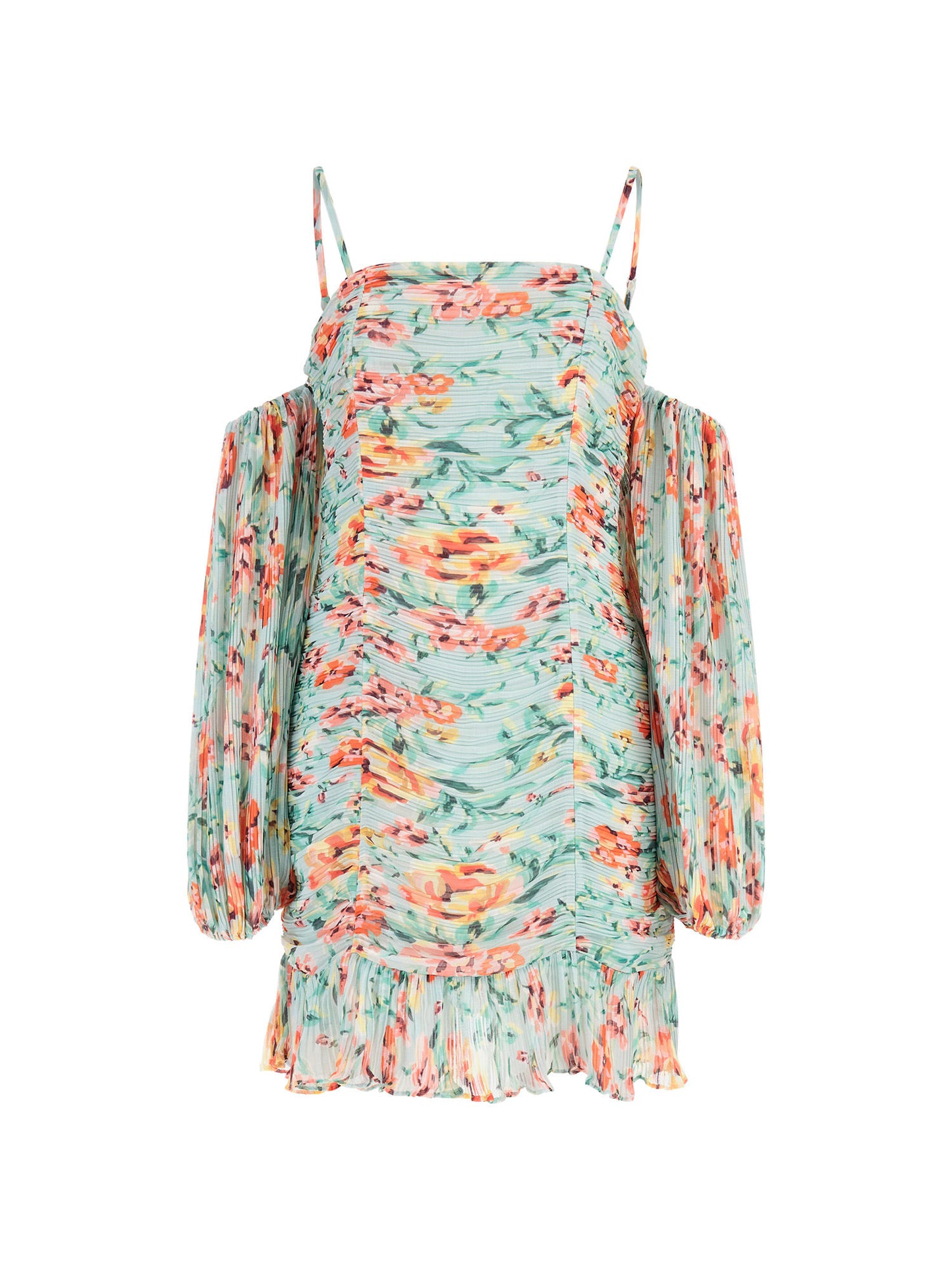 Floral print mini dress