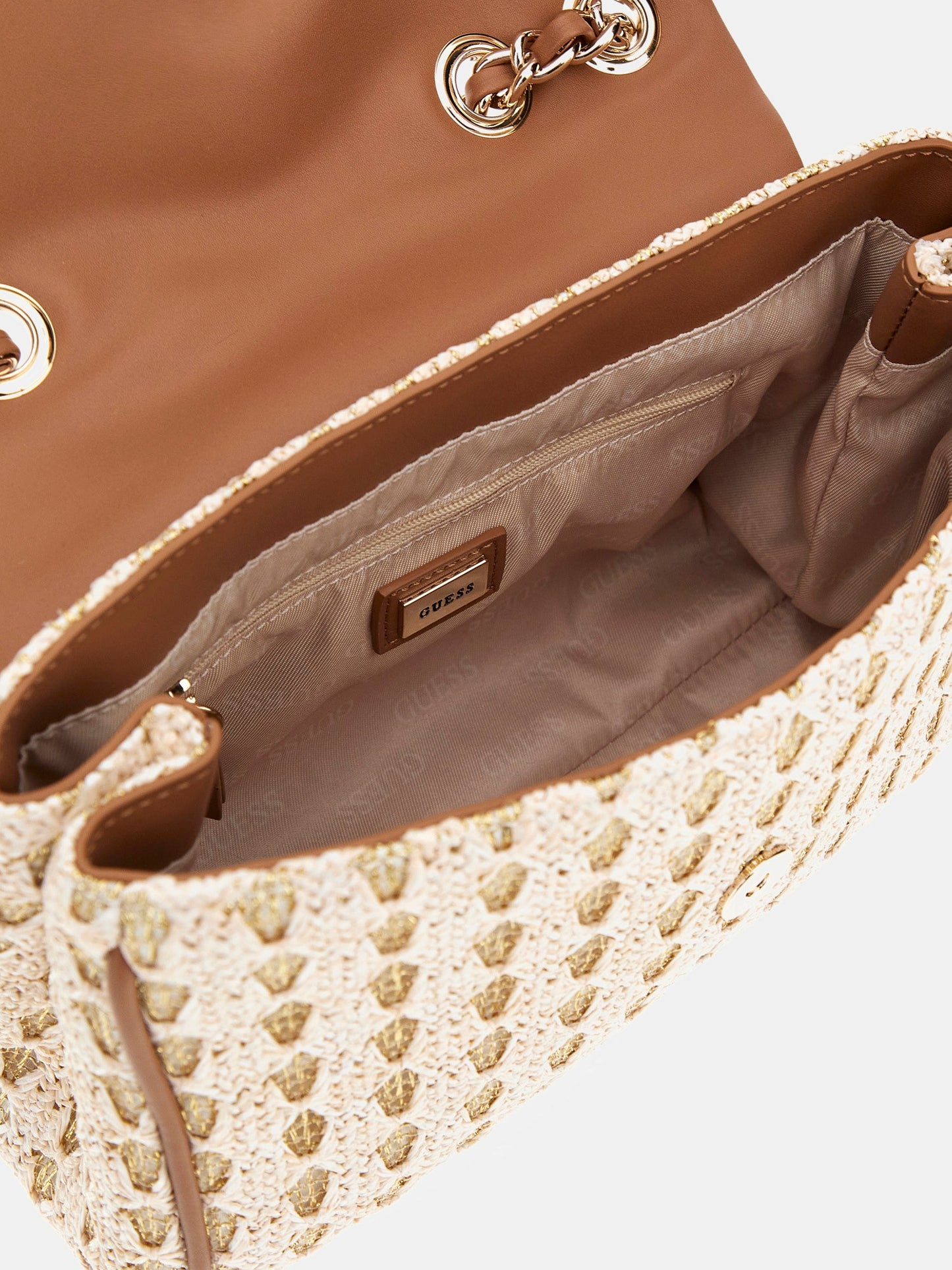 Merrill raffia crossbody bag