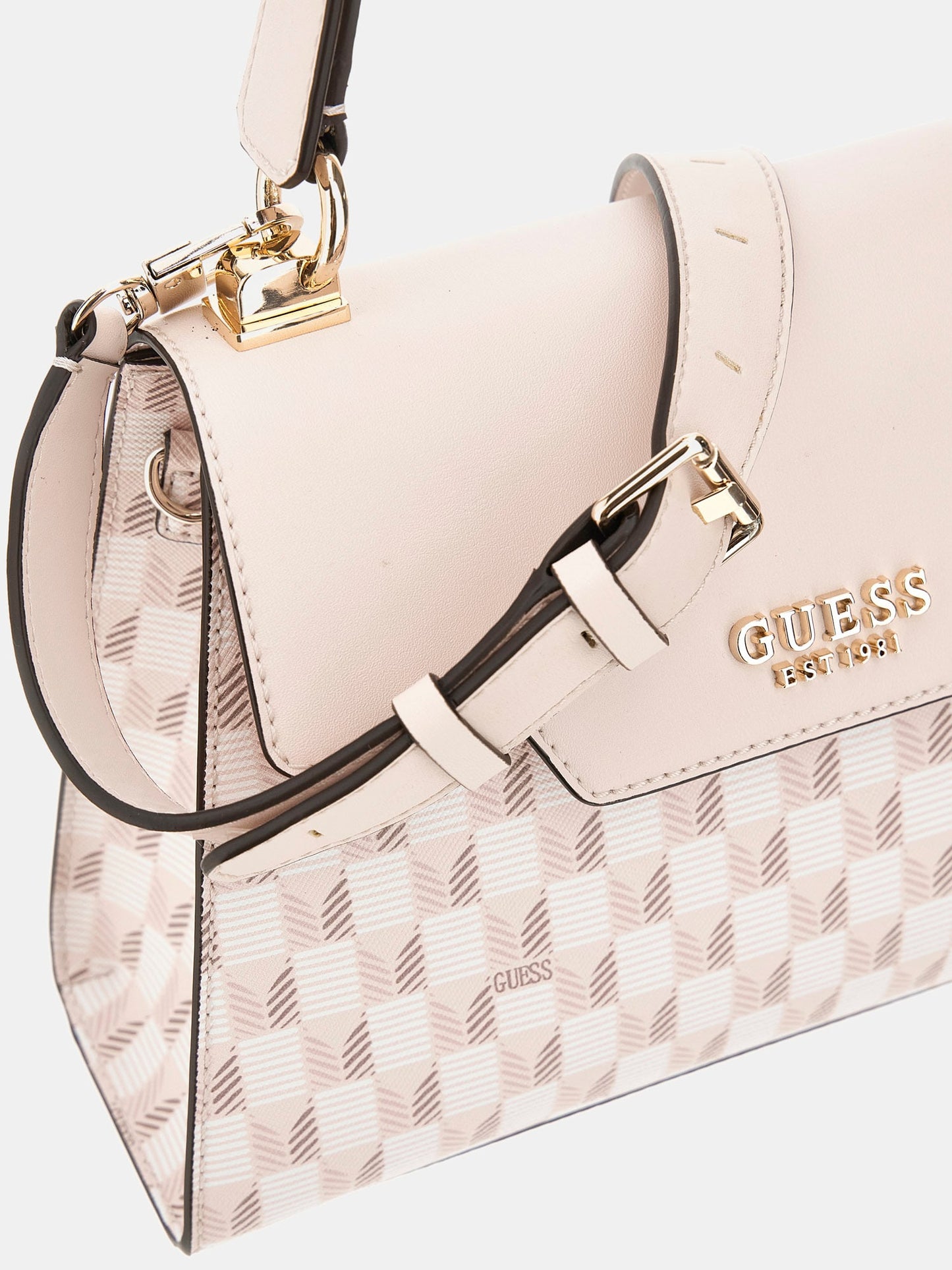 Hallie geometric-print handbag