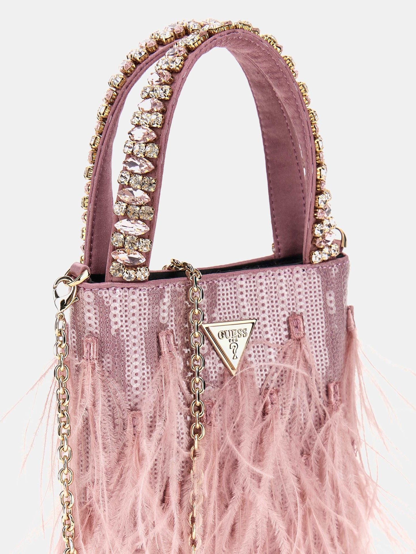 Misea feathered clutch