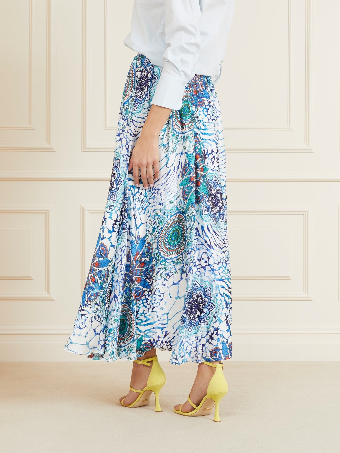 Marciano floral print long skirt