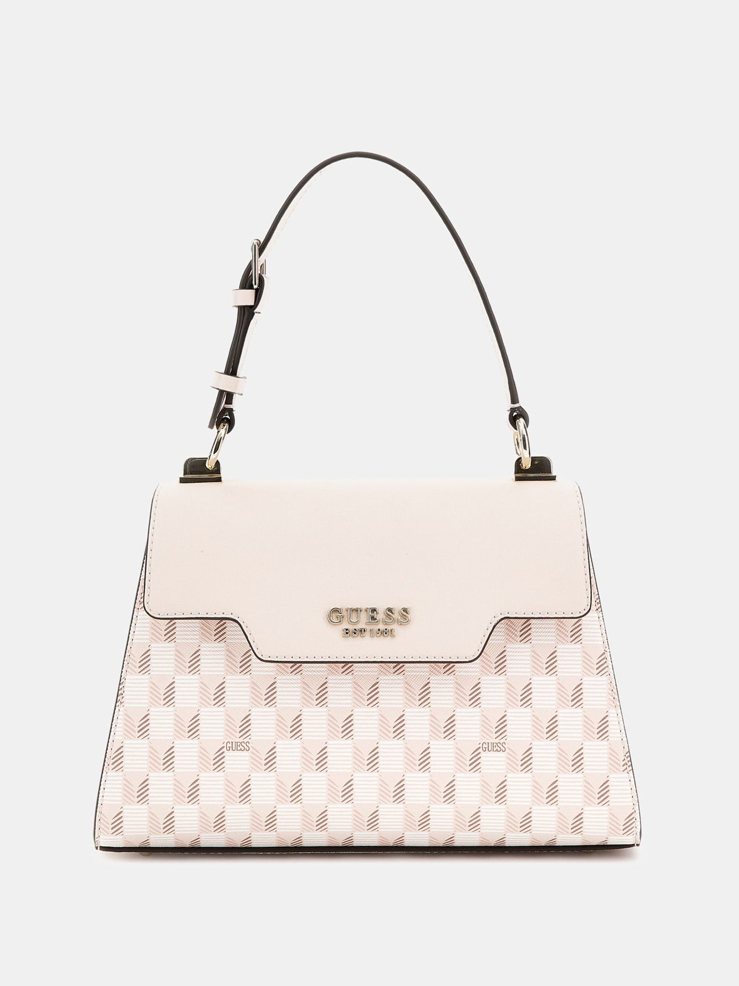 Hallie geometric-print handbag