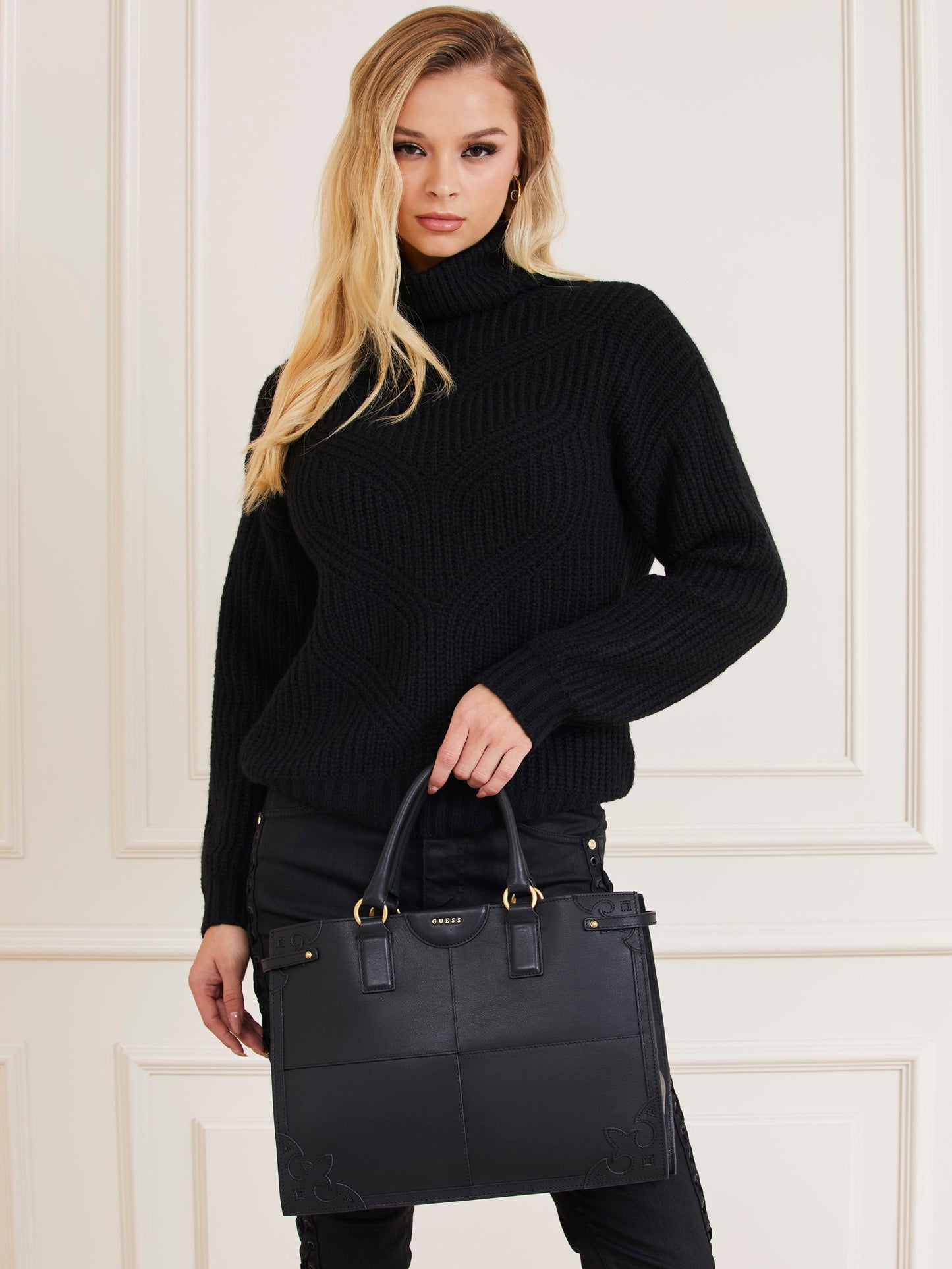 Isa genuine leather handbag