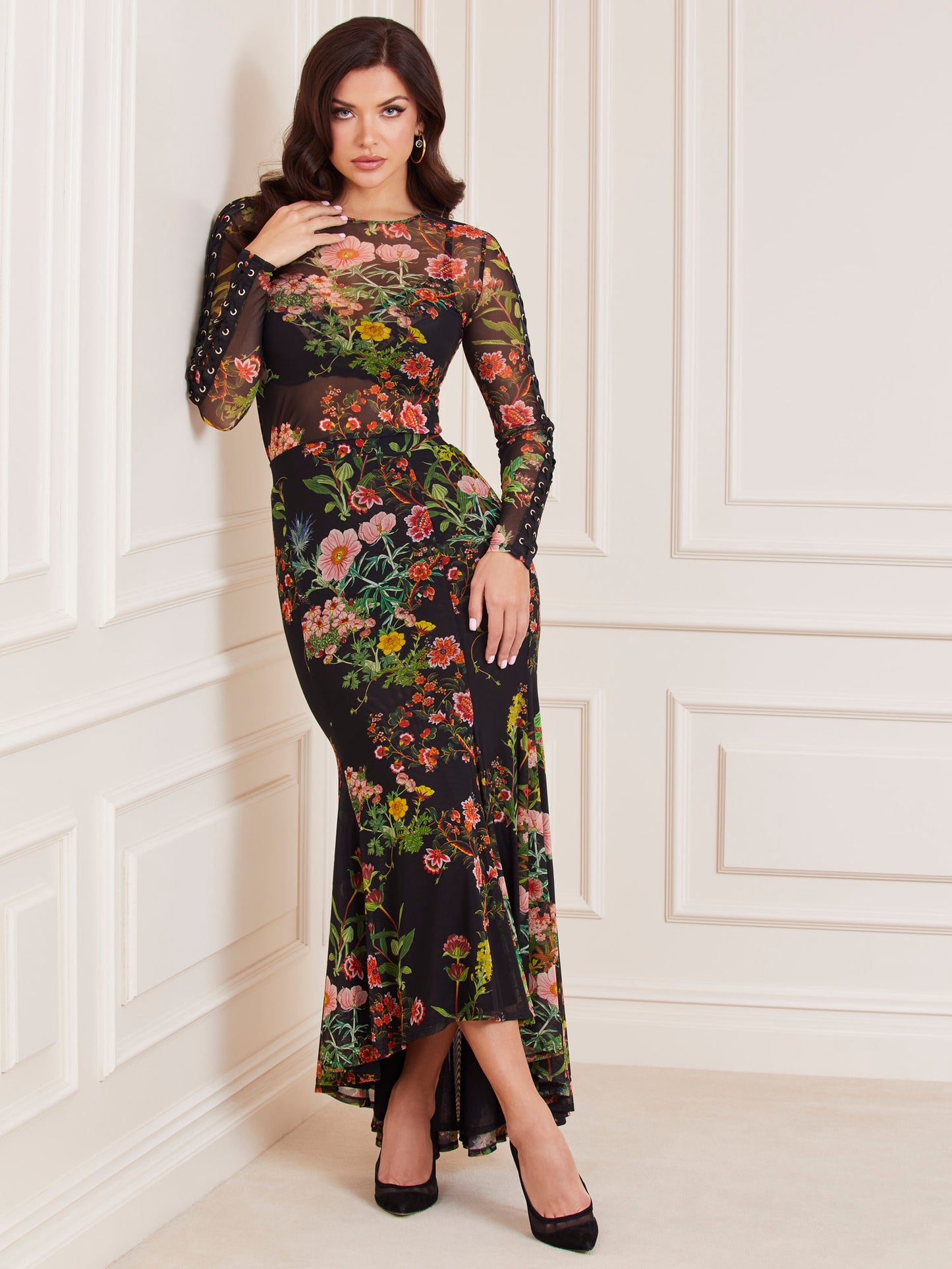 Marciano all over print long skirt