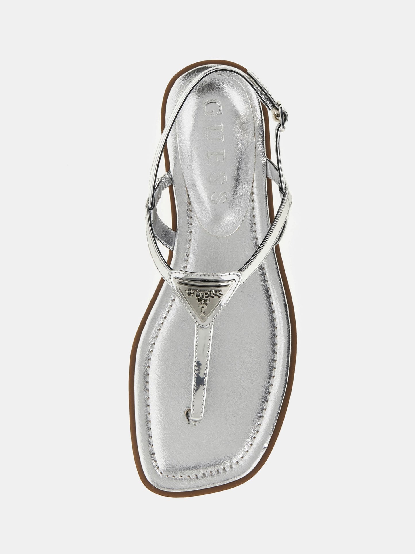Foiled Rainey thong sandals