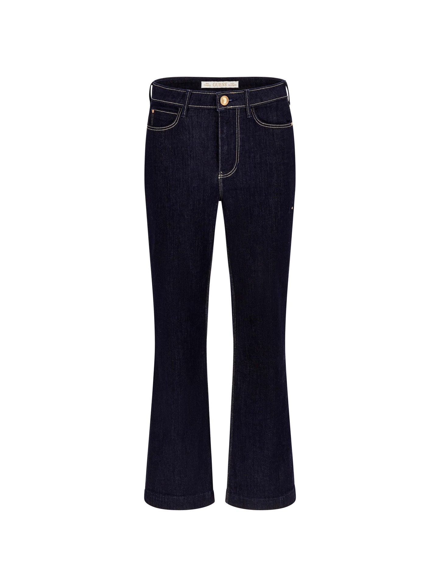 High rise flare denim pant