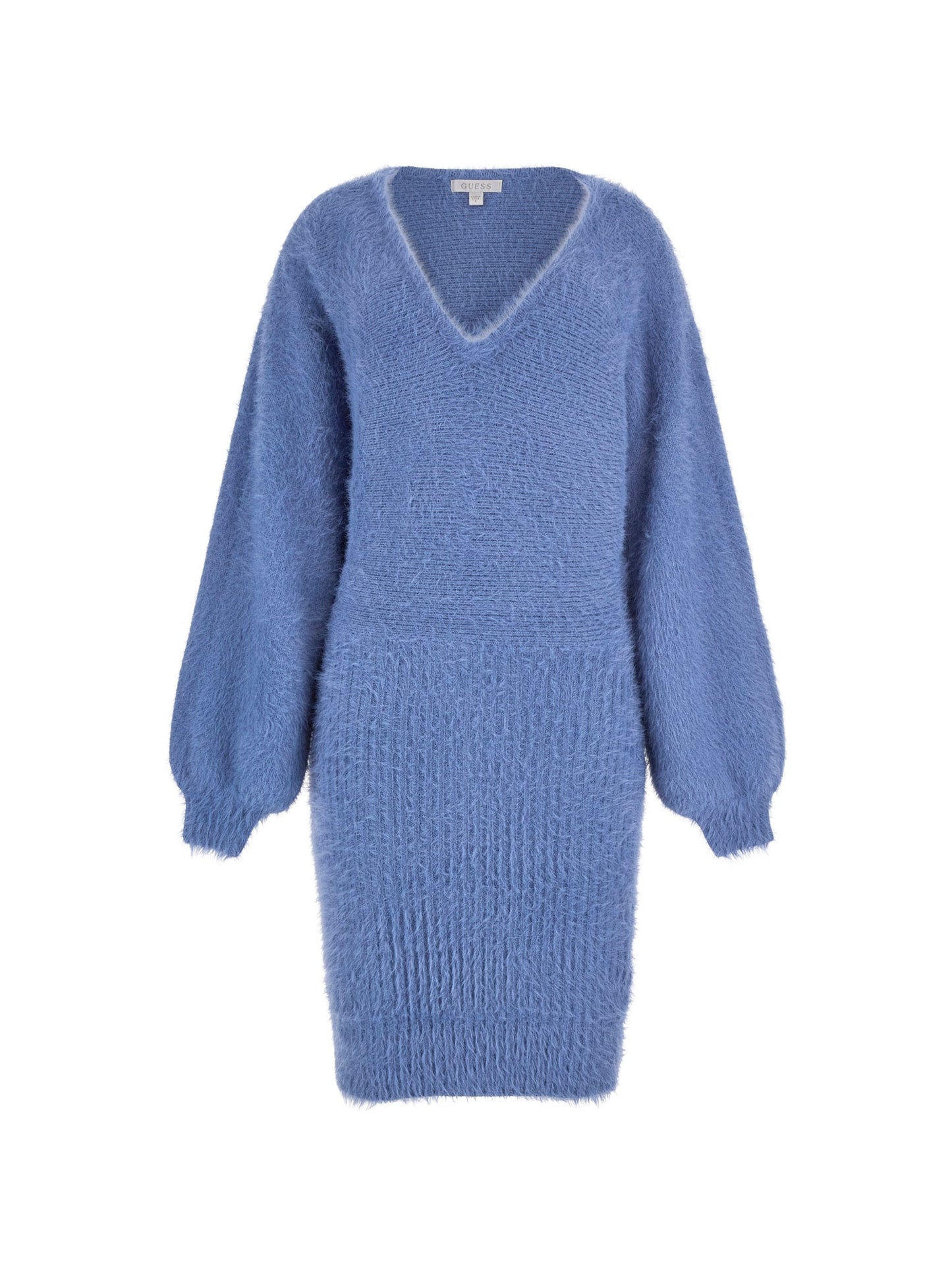 Fuzzy sweater midi dress