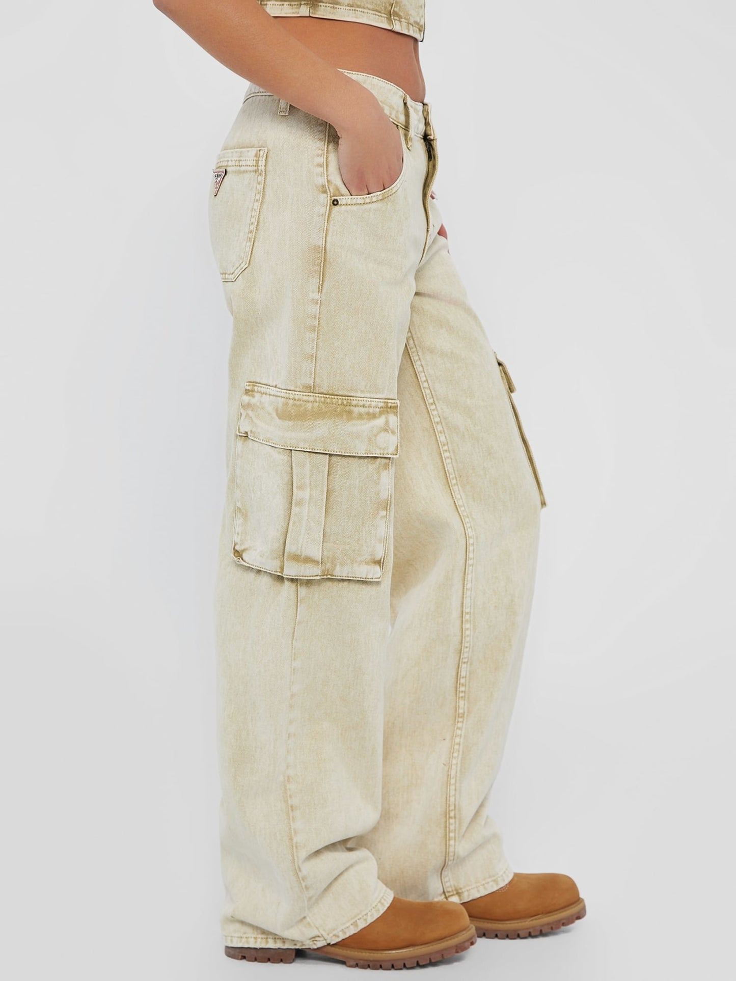 Cargo denim pant