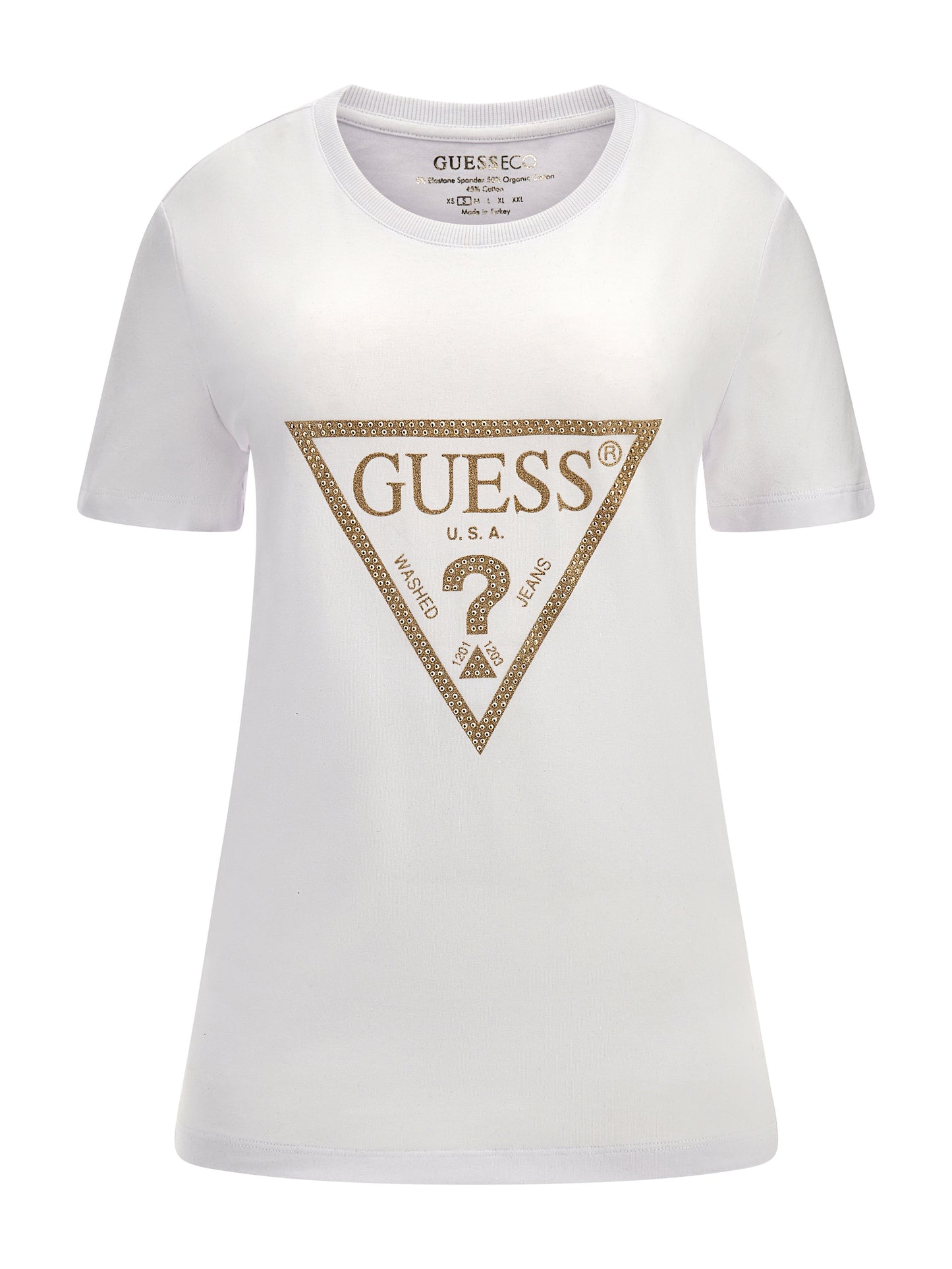 Triangle logo stretch t-shirt