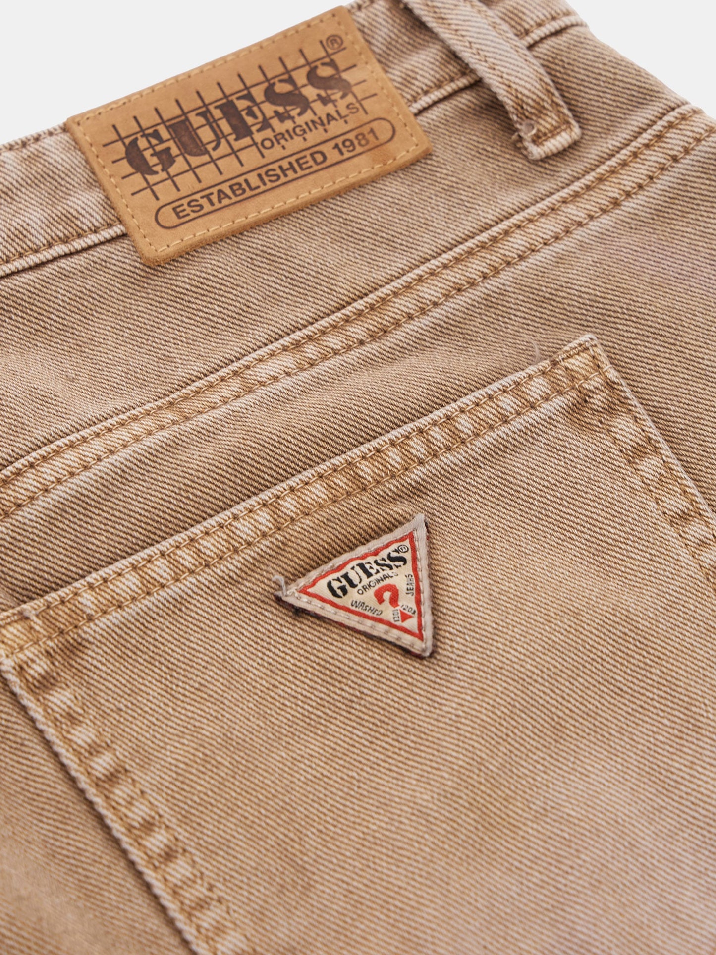 High rise cargo denim pant