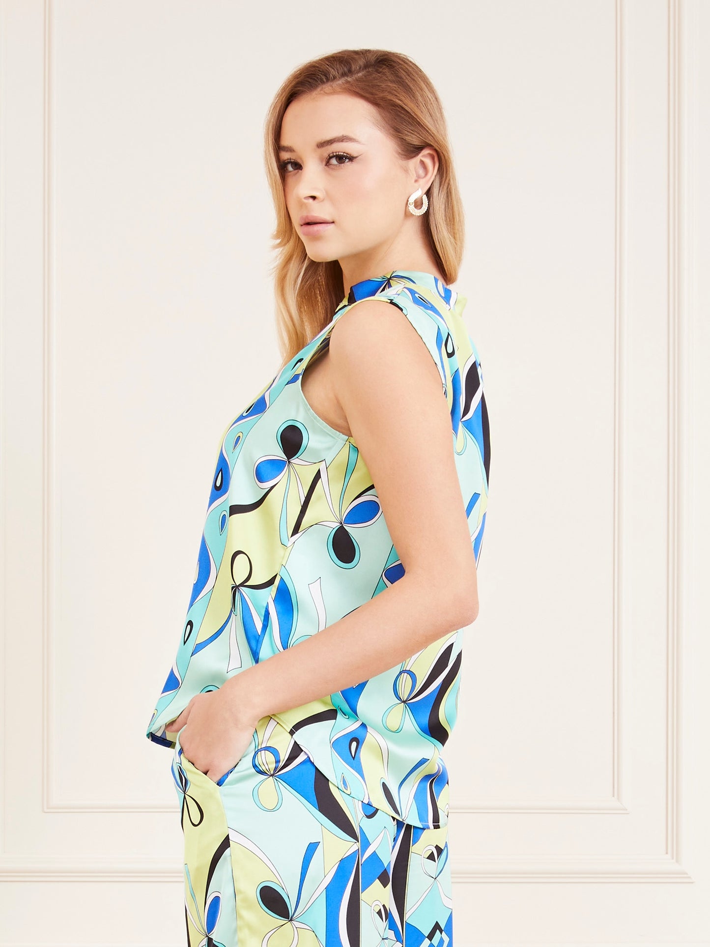 Marciano all over print blouse