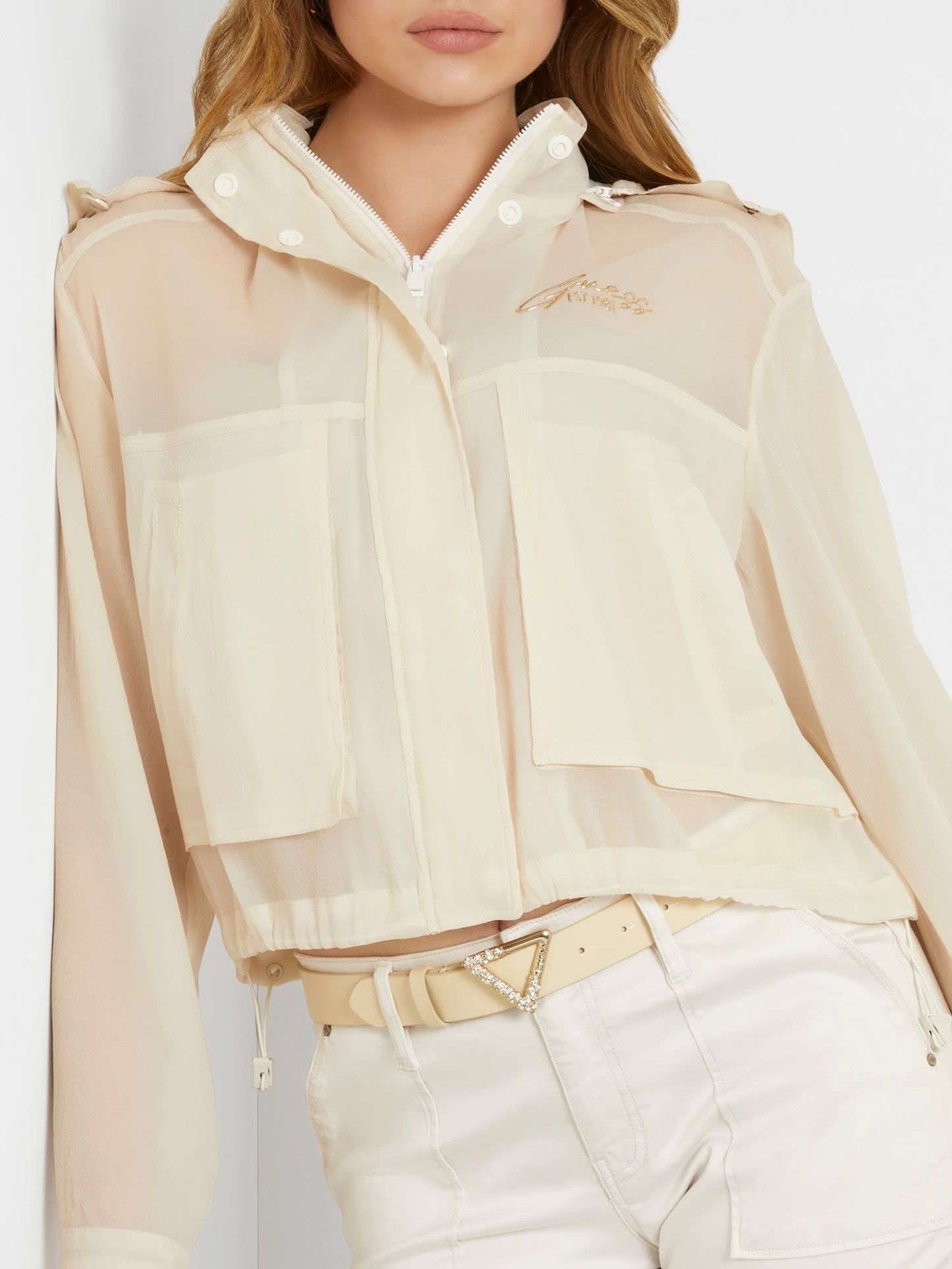 Crinkle organdy jacket