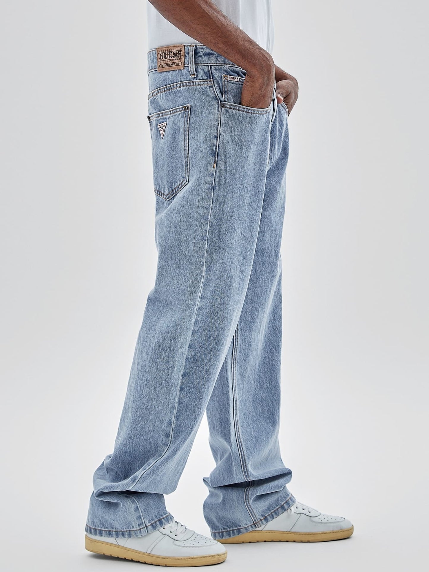 Relaxed denim pants