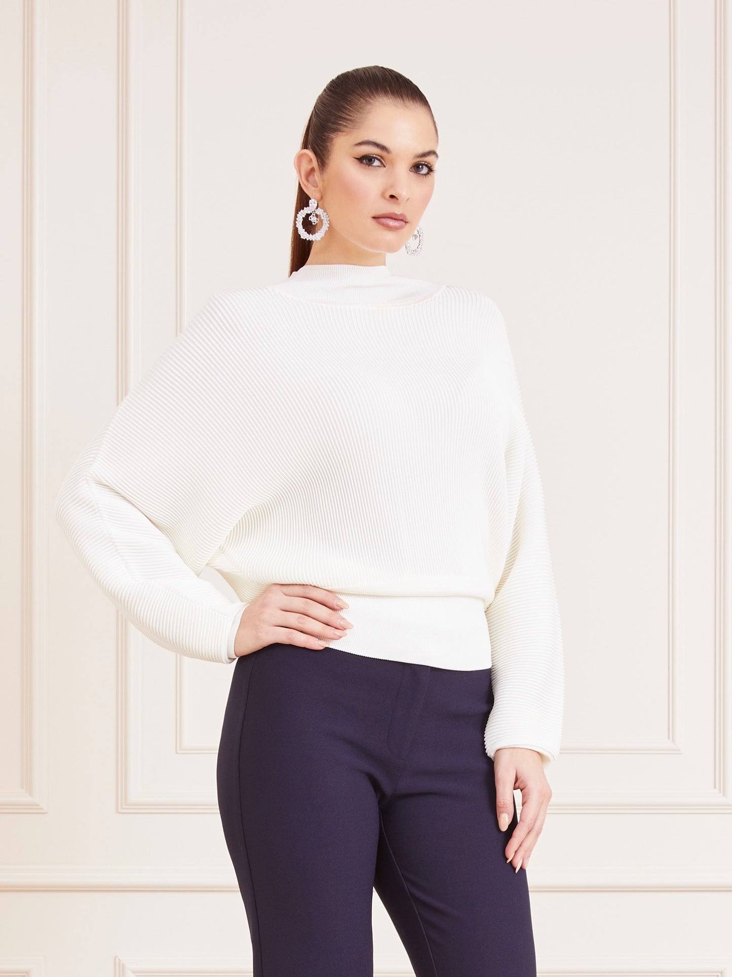Marciano rib knit sweater