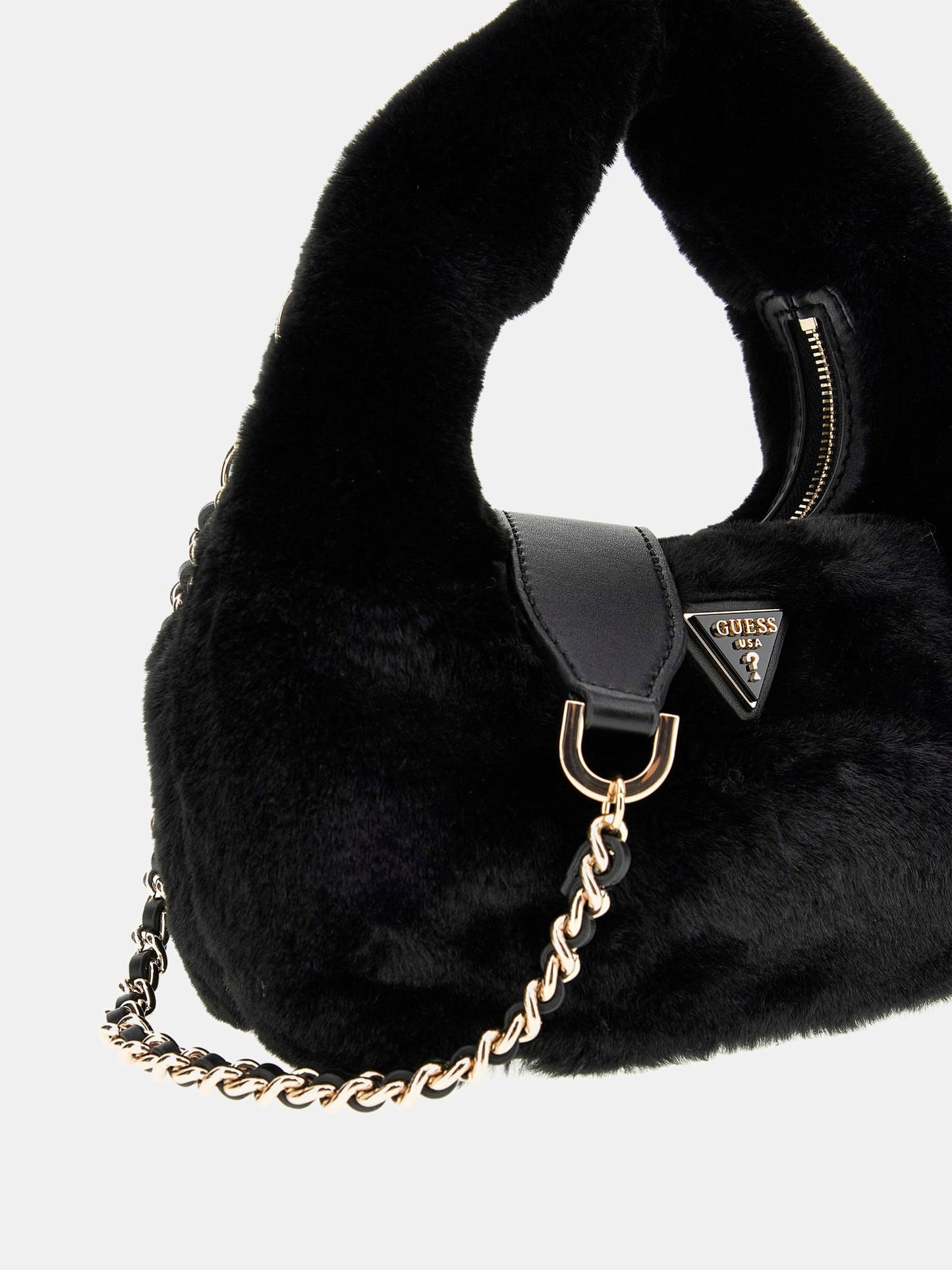Katine faux fur handbag