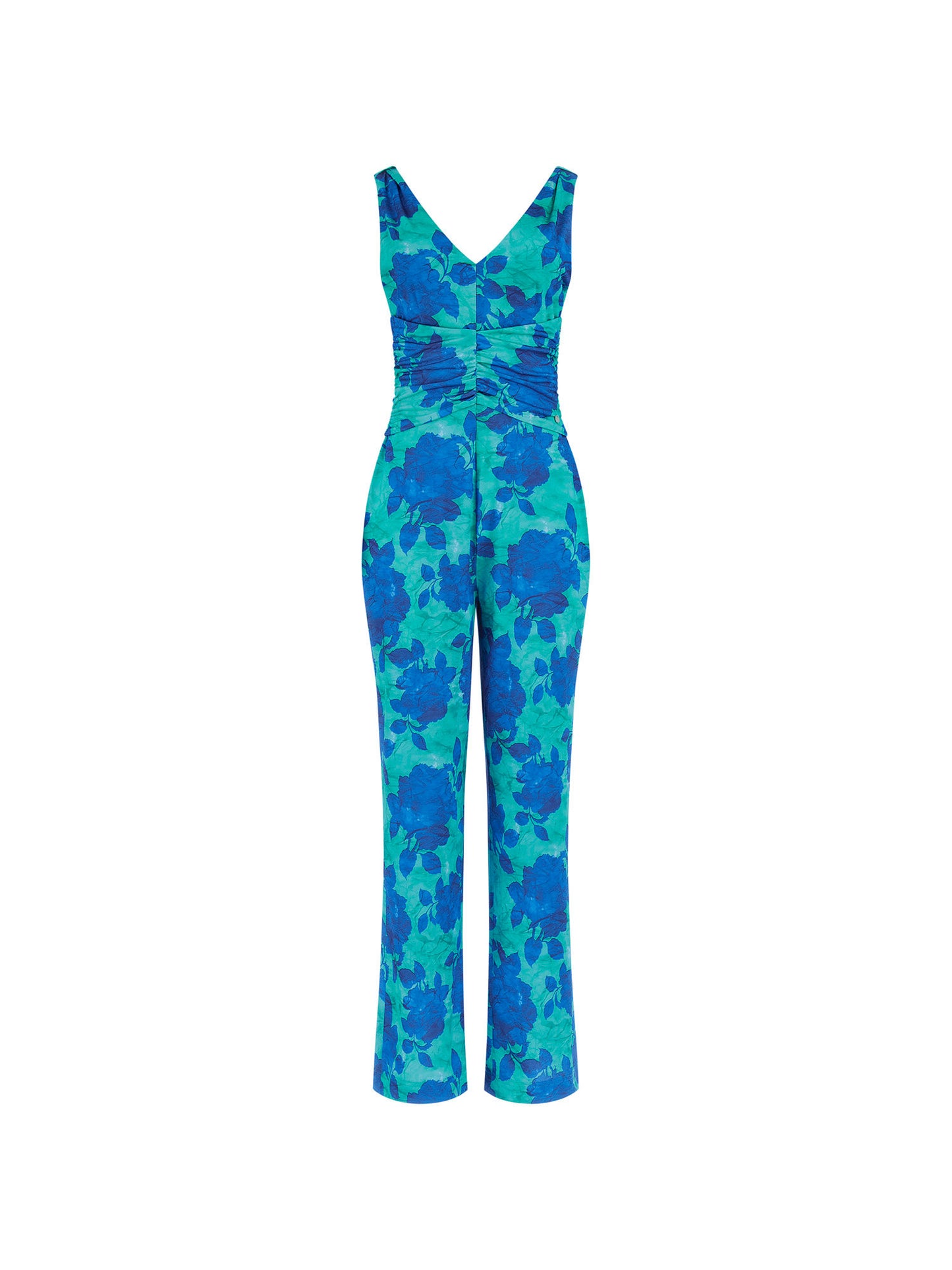 All over print flare jumpsuit