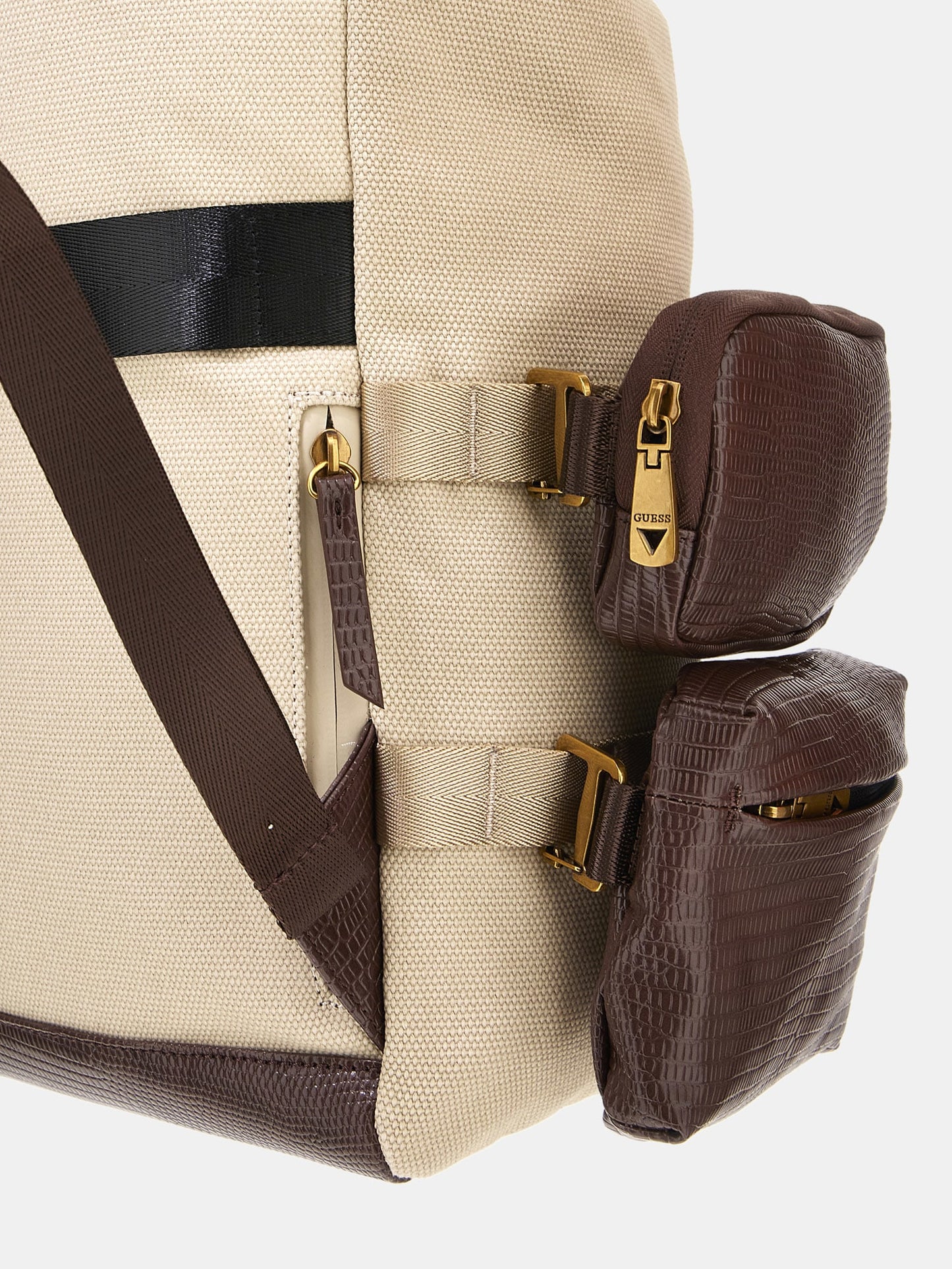 Roma backpack with lizard-print details