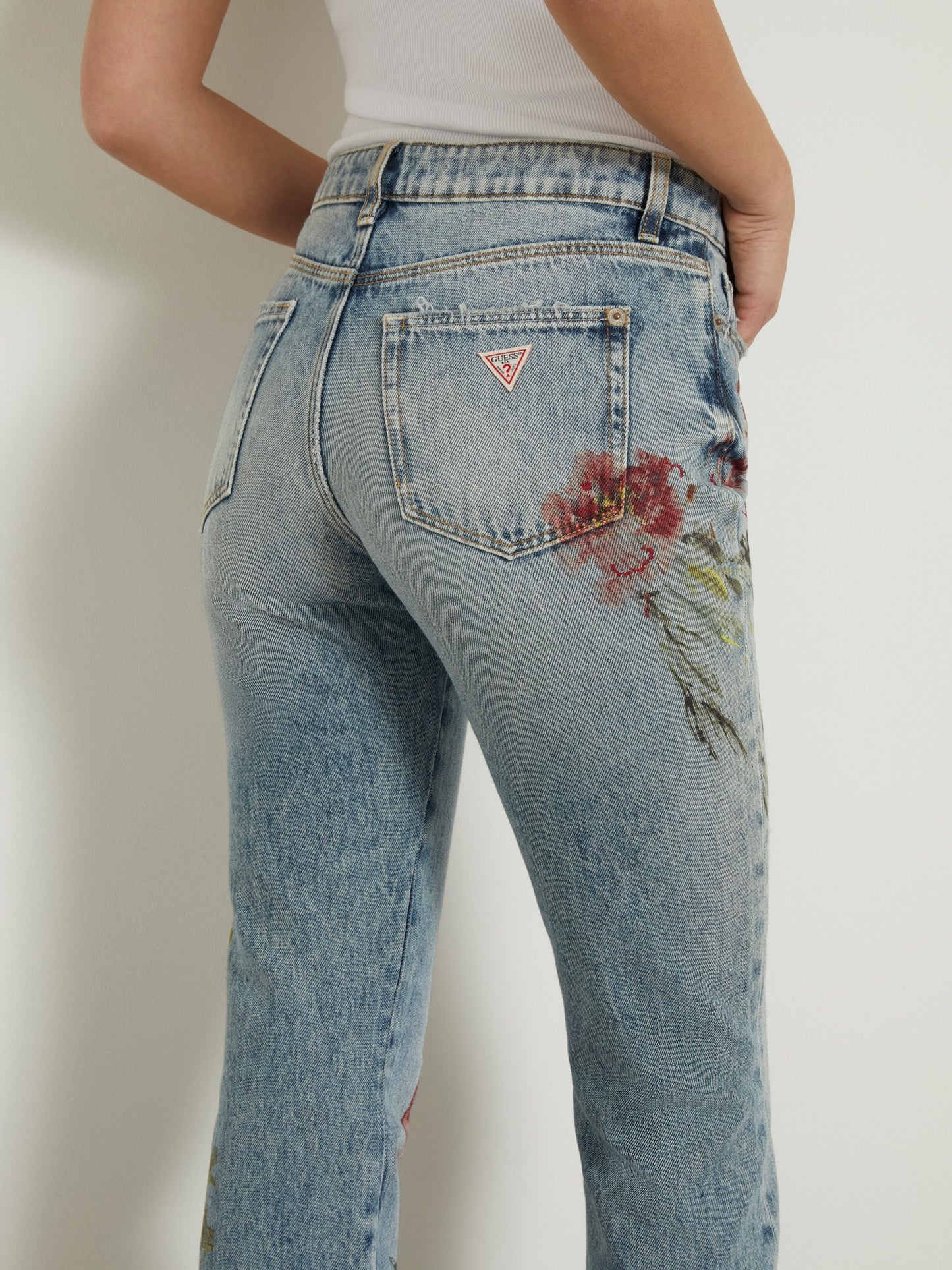 Girly straight denim pant