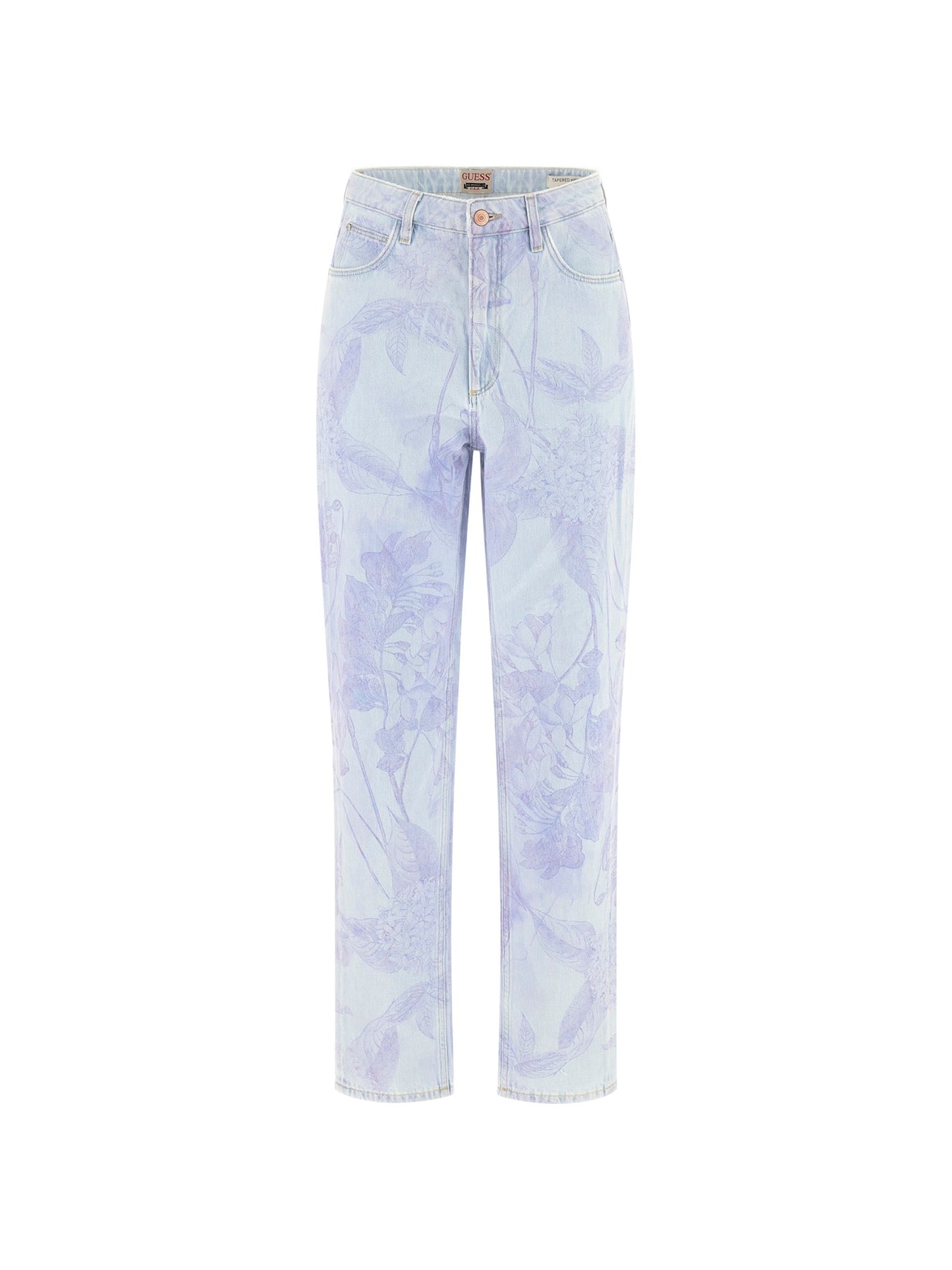 Printed mom denim pant
