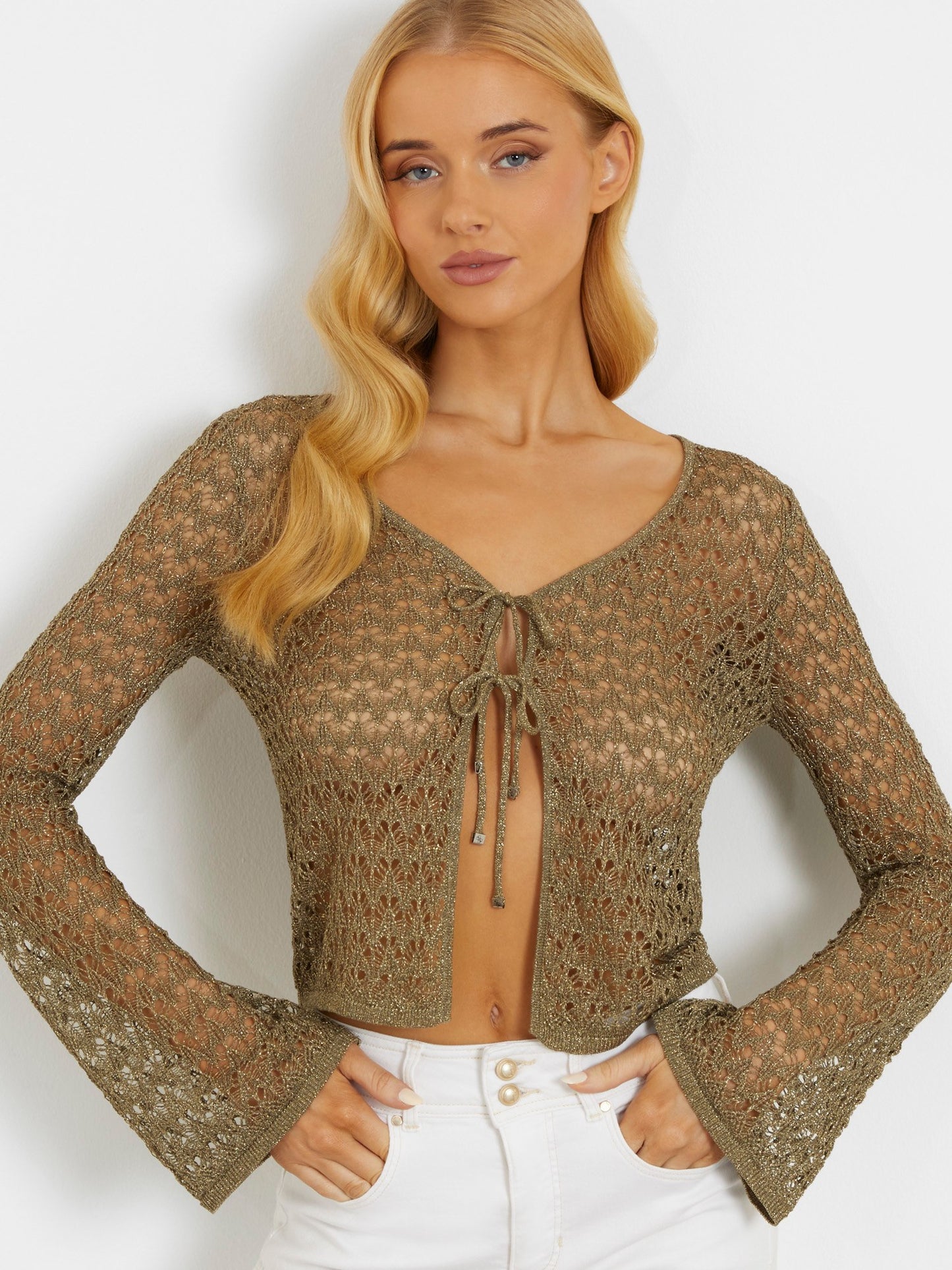 Lurex cardigan