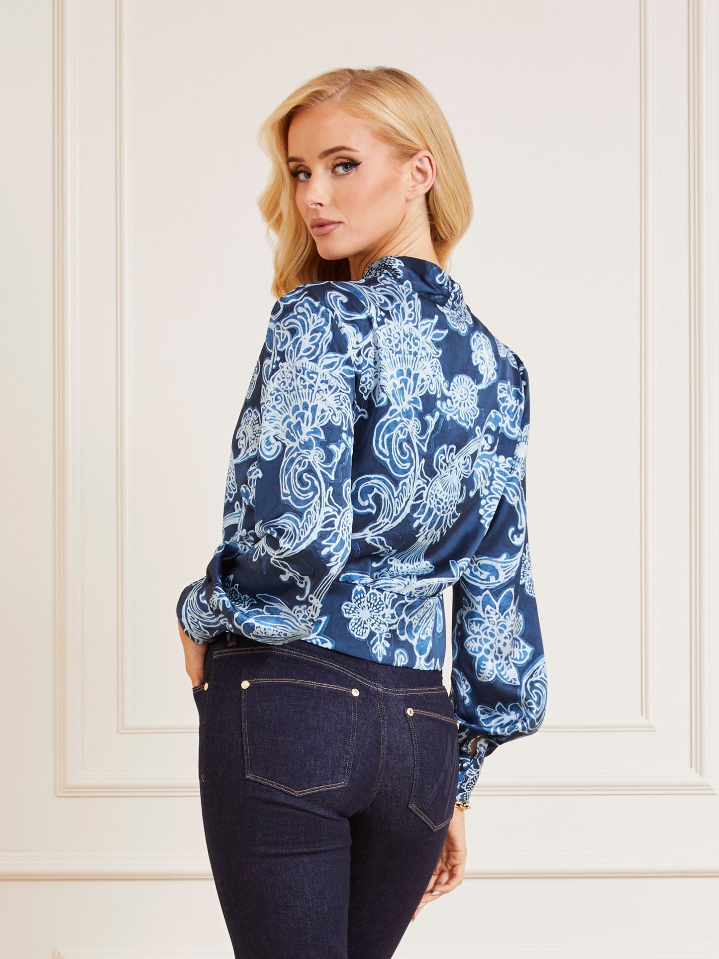 Marciano all over print blouse