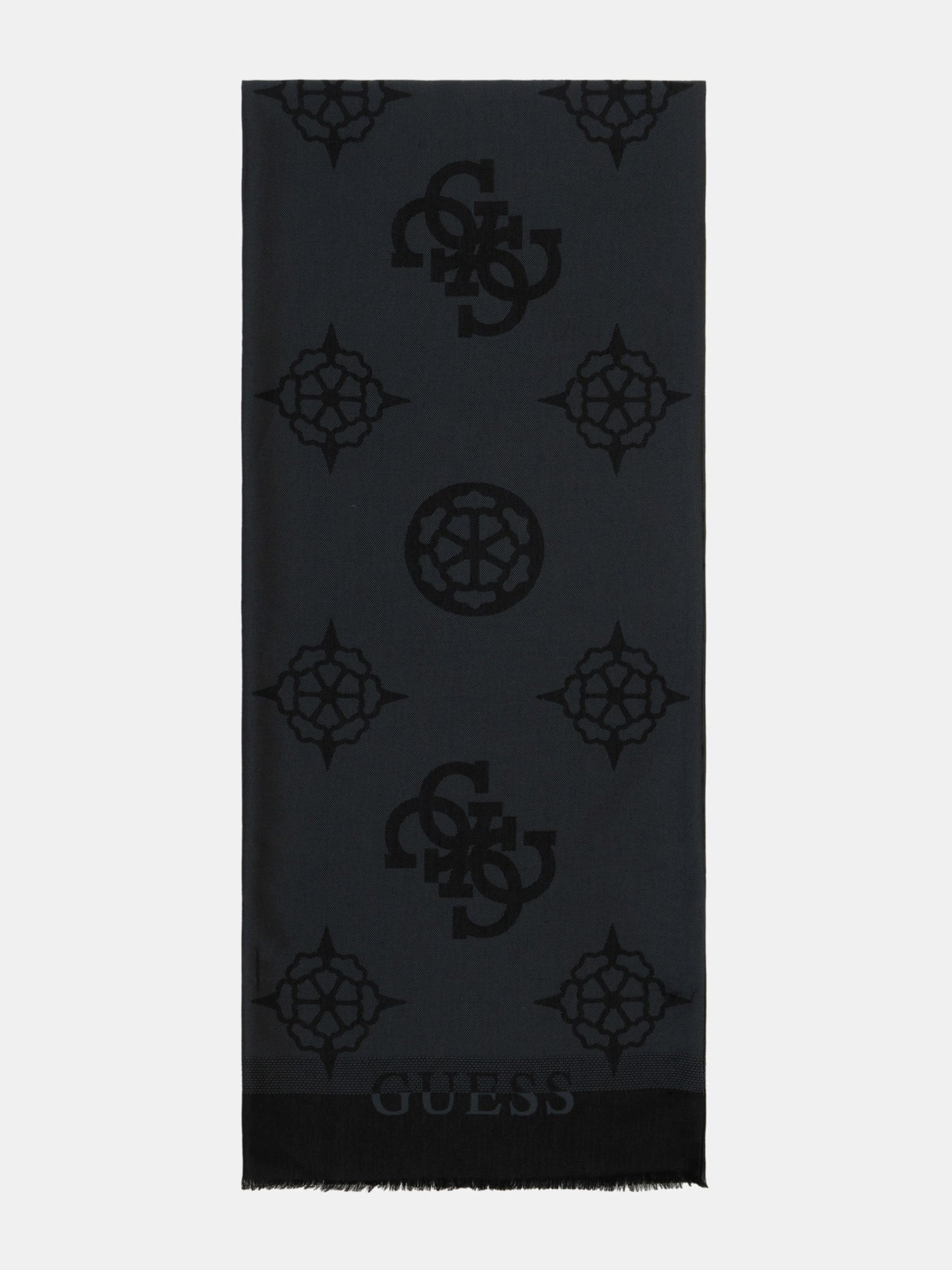 4G peony logo lettering scarf