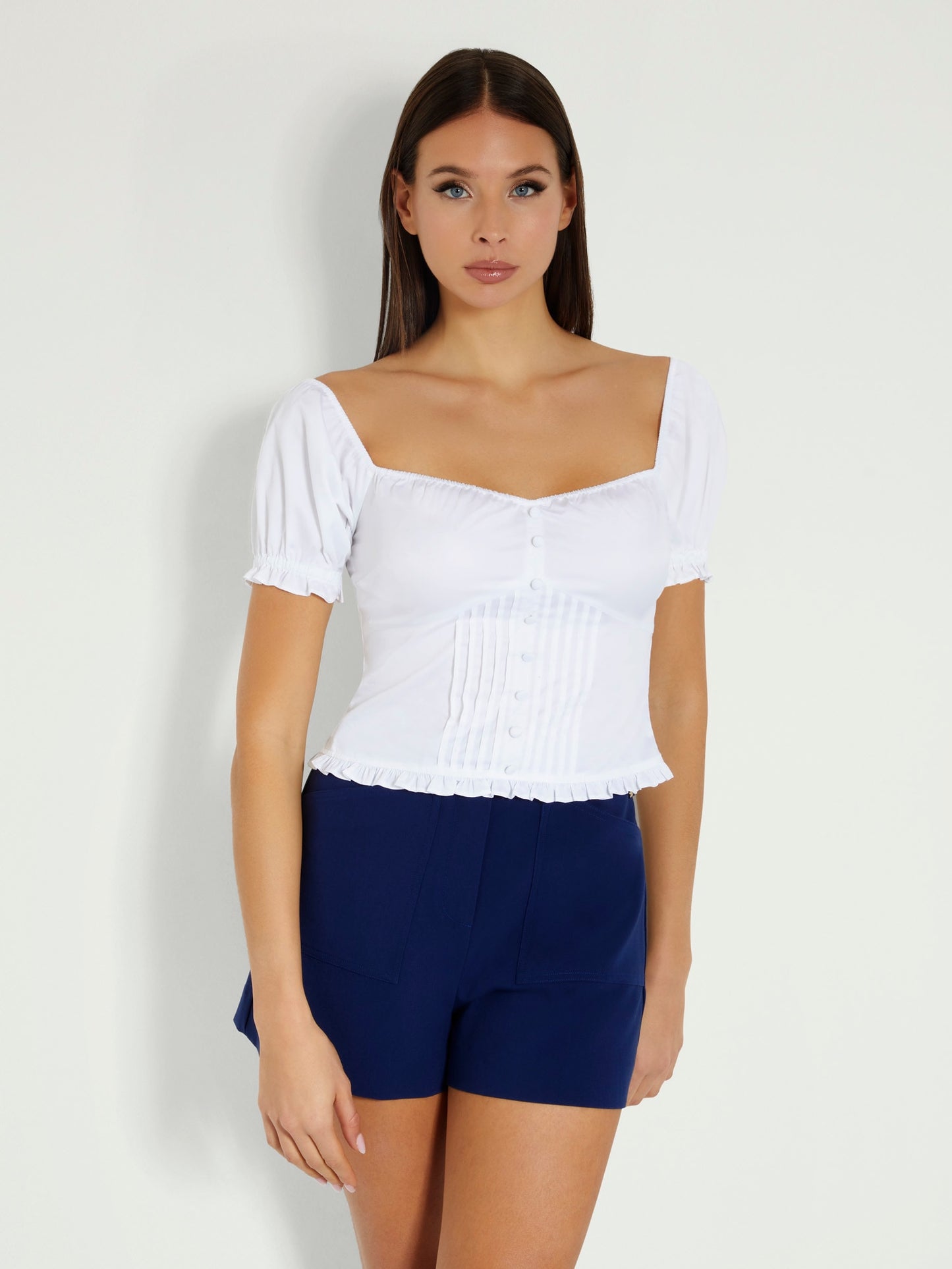 Satin cotton blouse