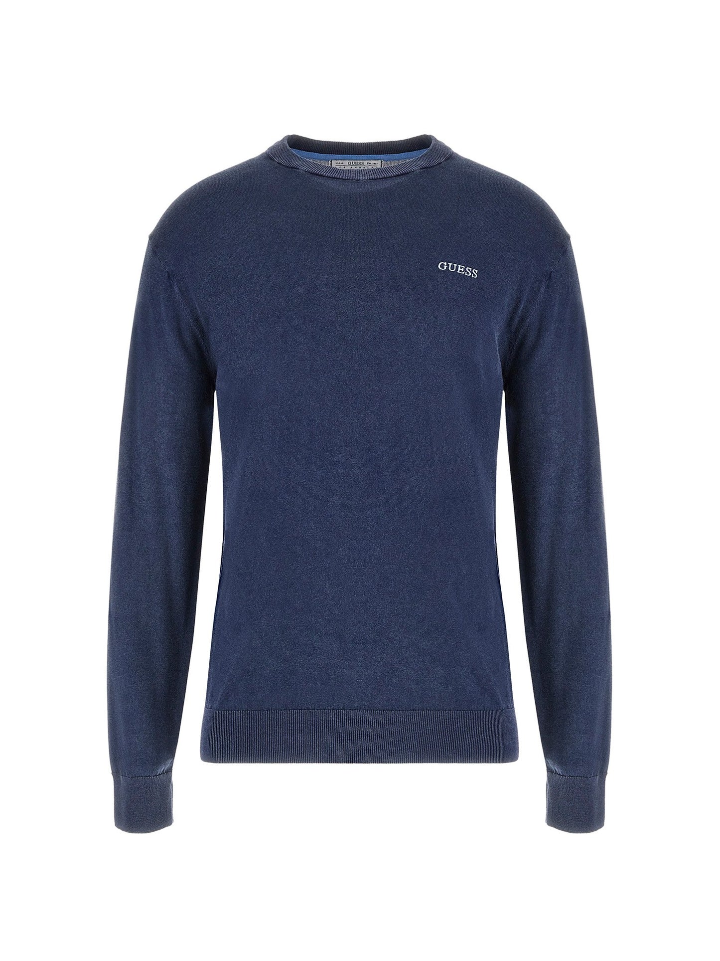 Side logo embroidery sweater