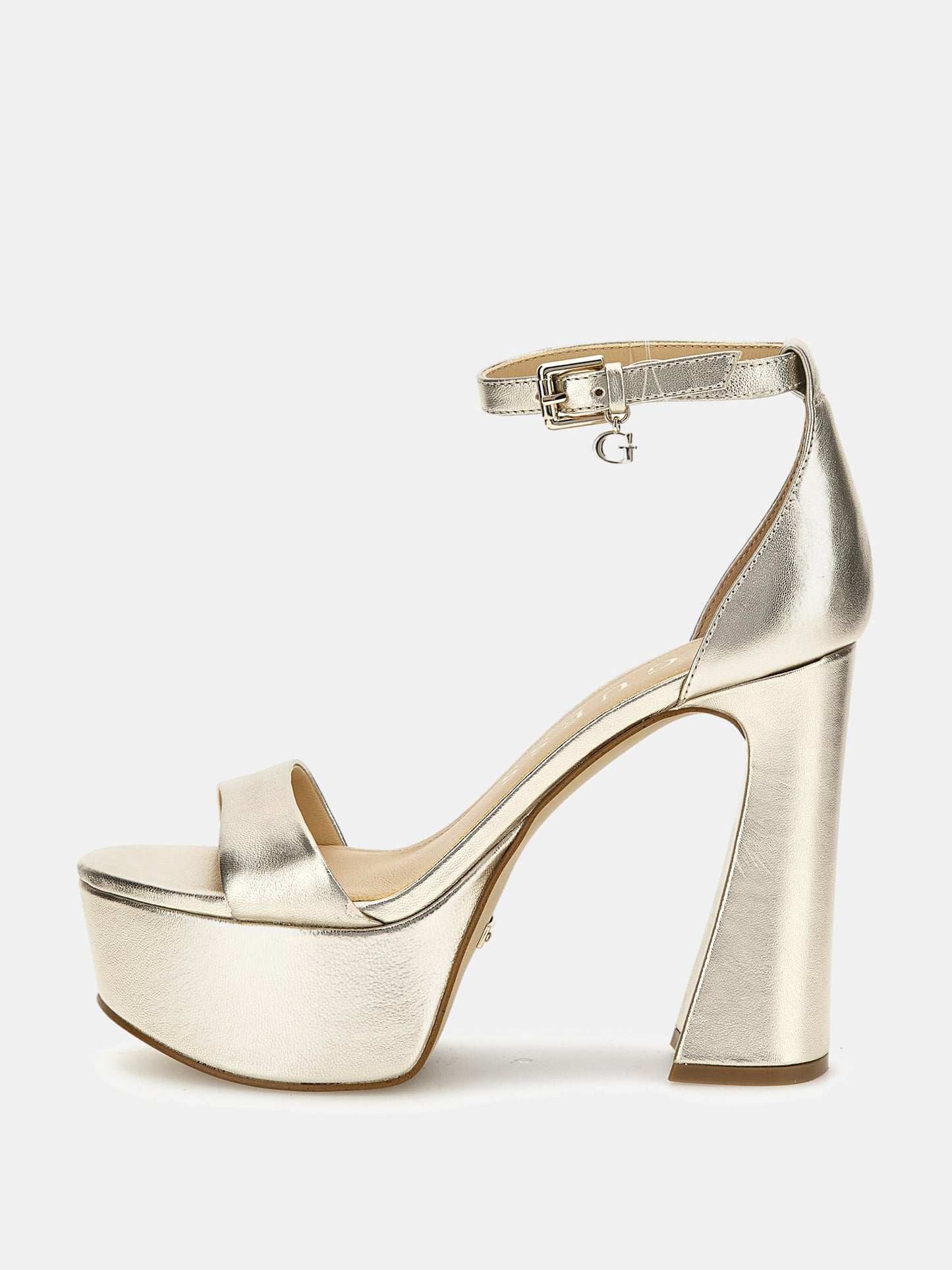 Idas foiled leather sandals
