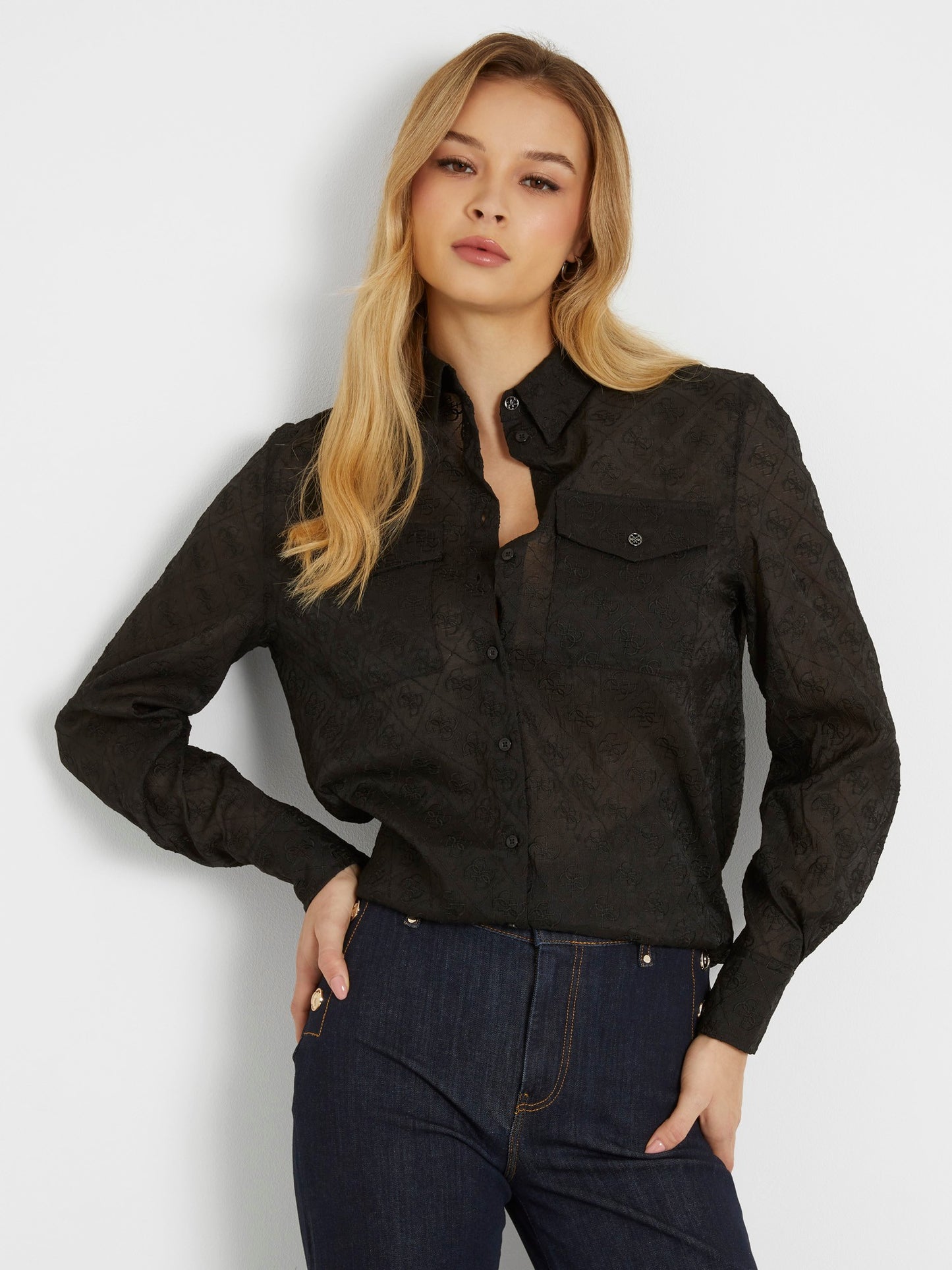 4G logo embroidery shirt