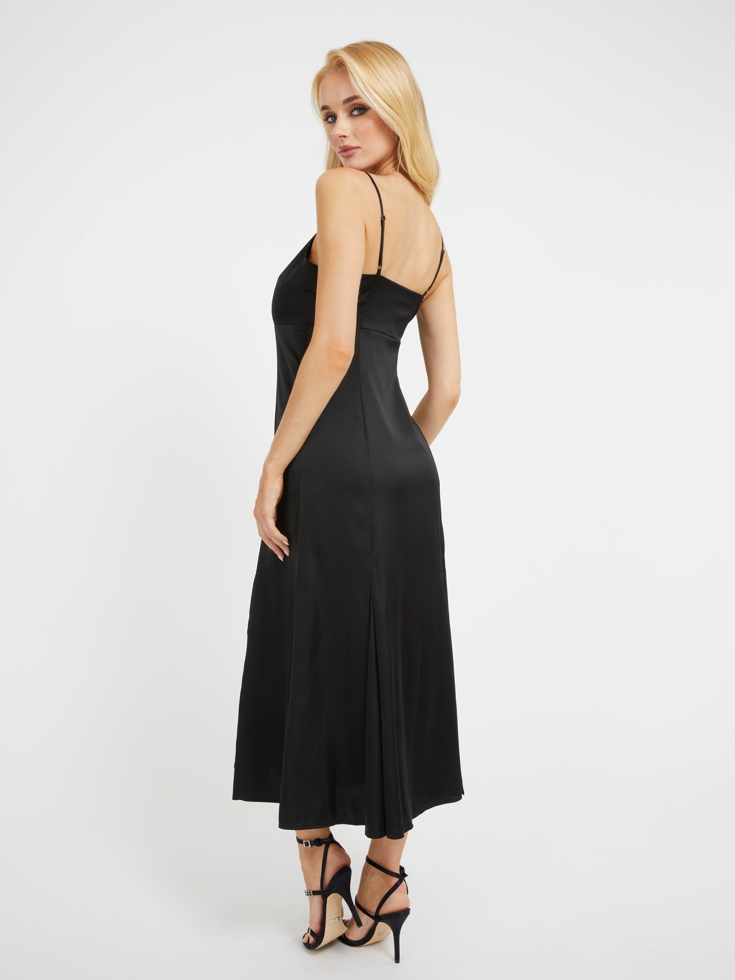 Satin long dress