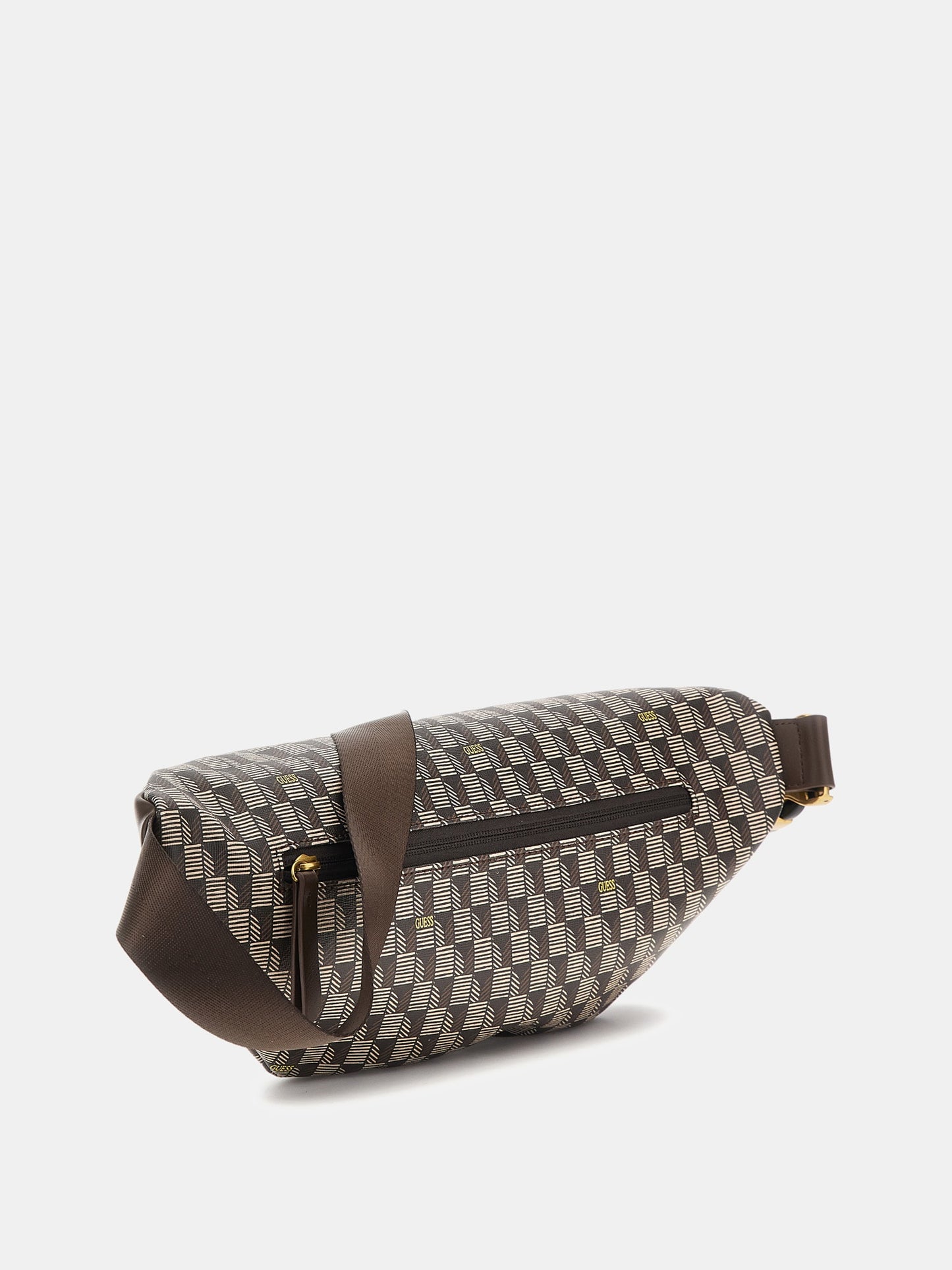 Torino geometric-print belt bag