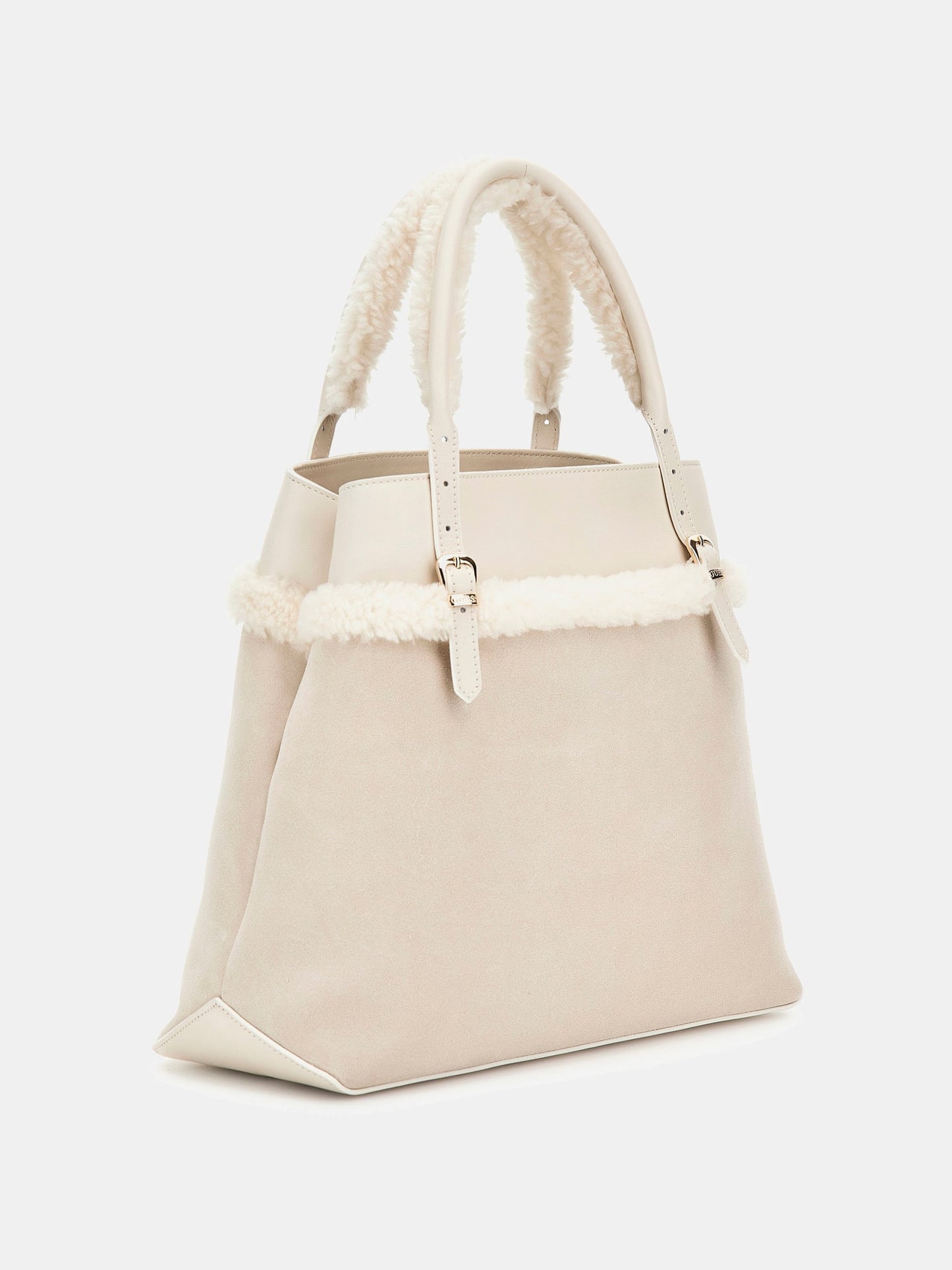 Faux fur handbag