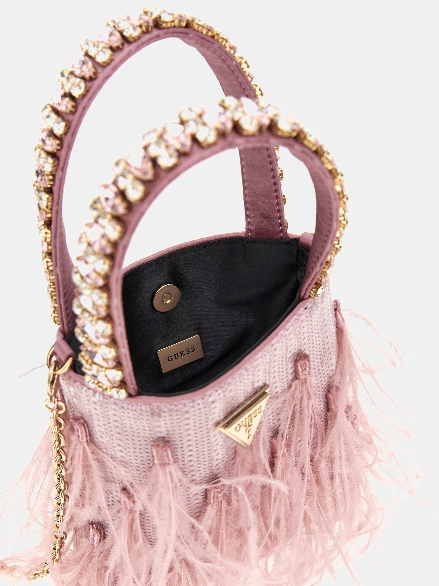 Misea feathered clutch