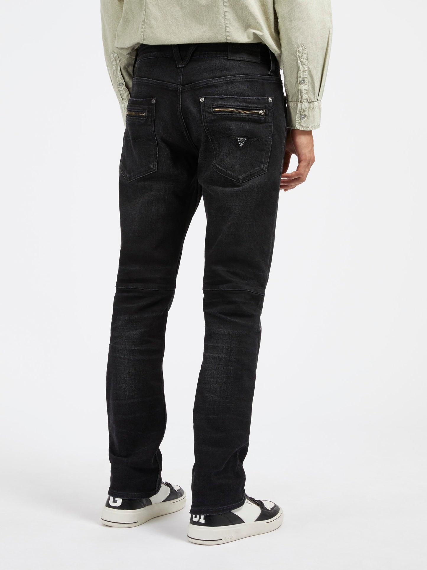 Mid rise regular denim pant