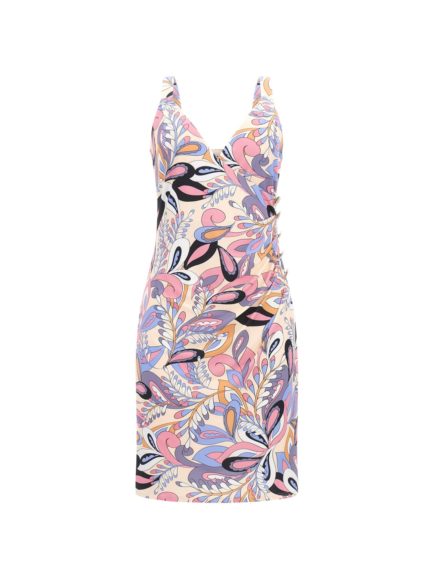 Marciano paisley lurex print mini dress