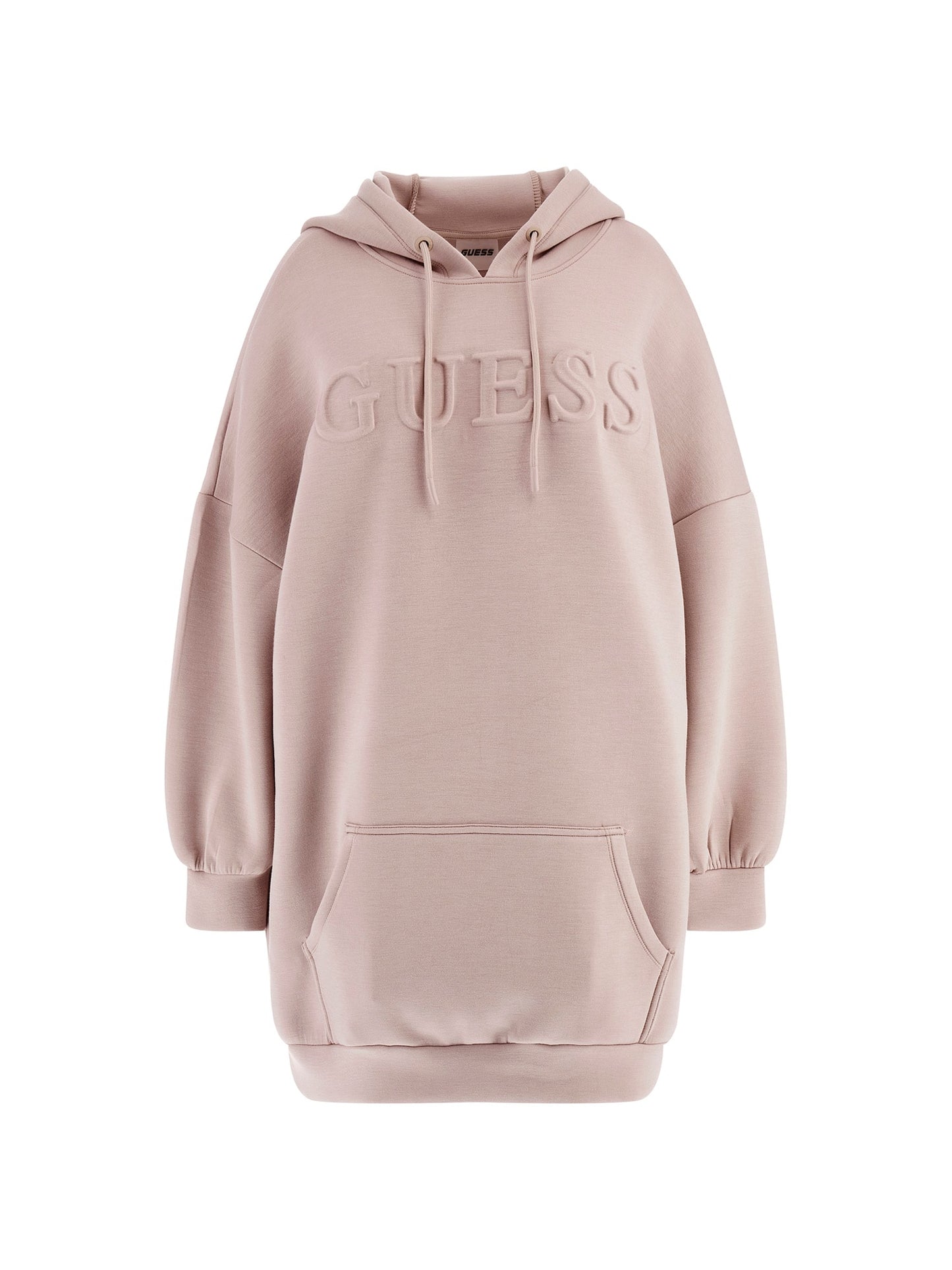 Embossed logo sweatshirt dress