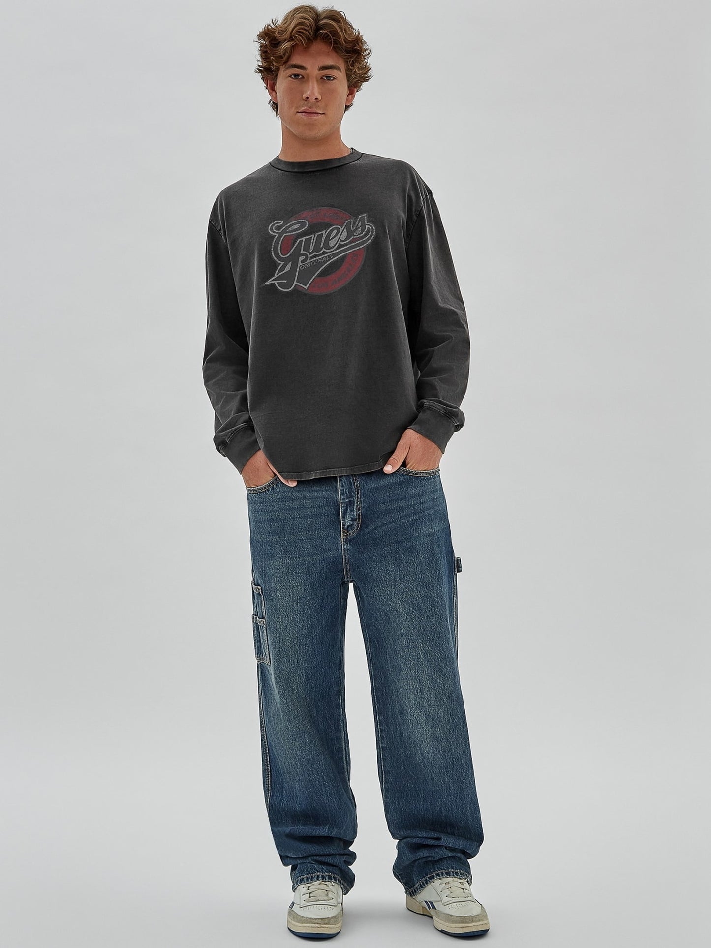 Mid rise carpenter denim pant